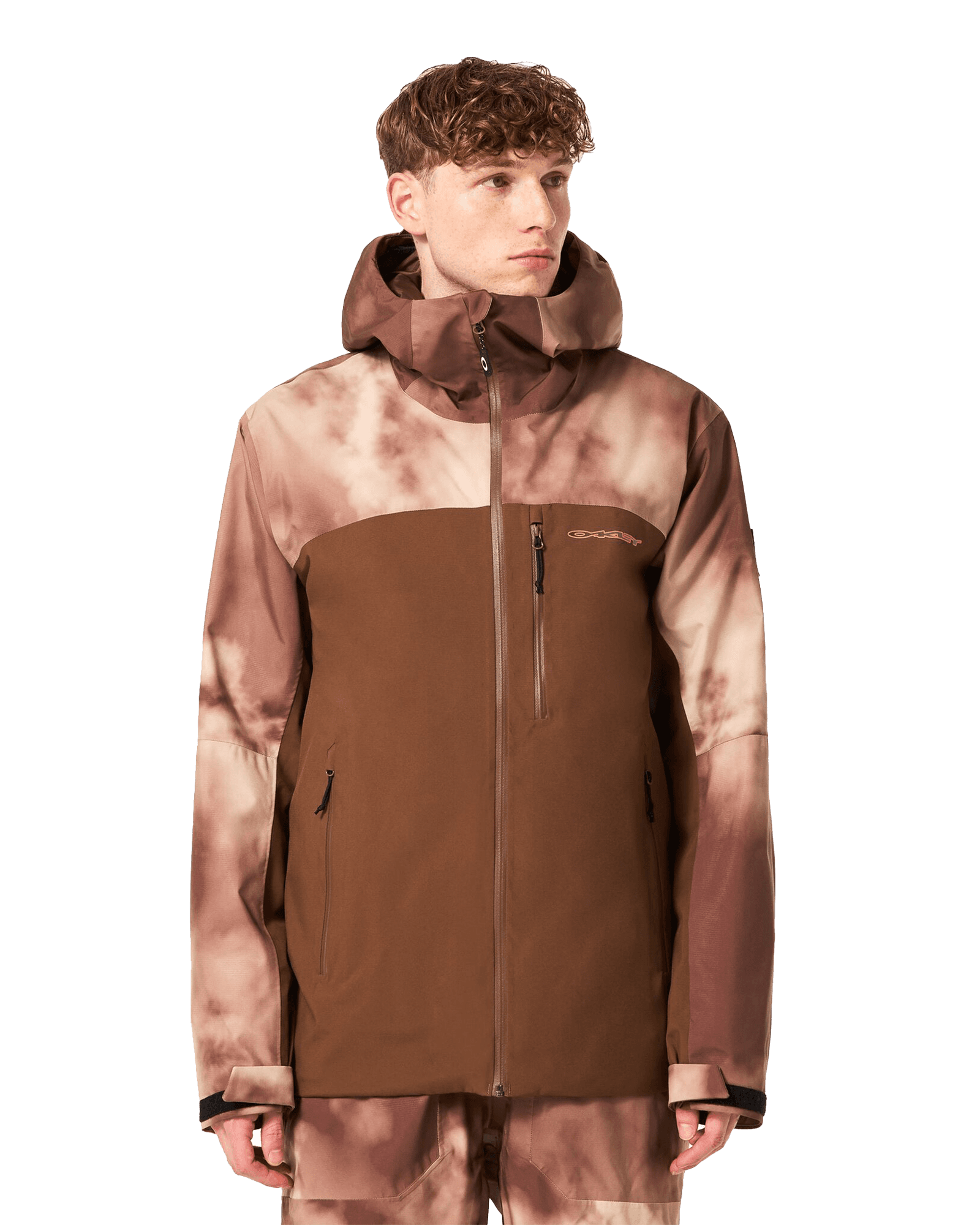 TC Skull Reduct Shell Jacket M Carafe/Brown Clouds Print