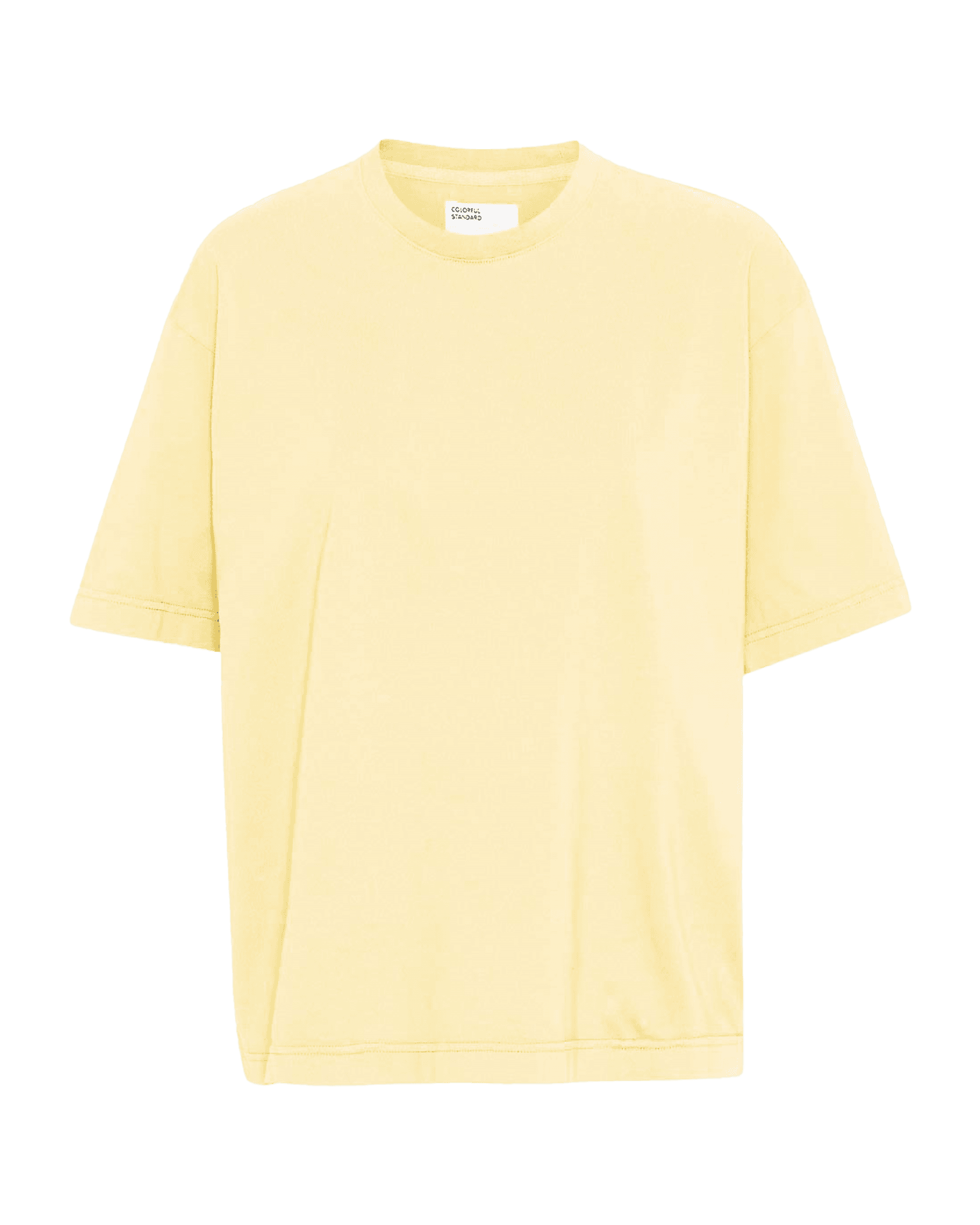 Oversized Organic T-Shirt W Soft Yellow