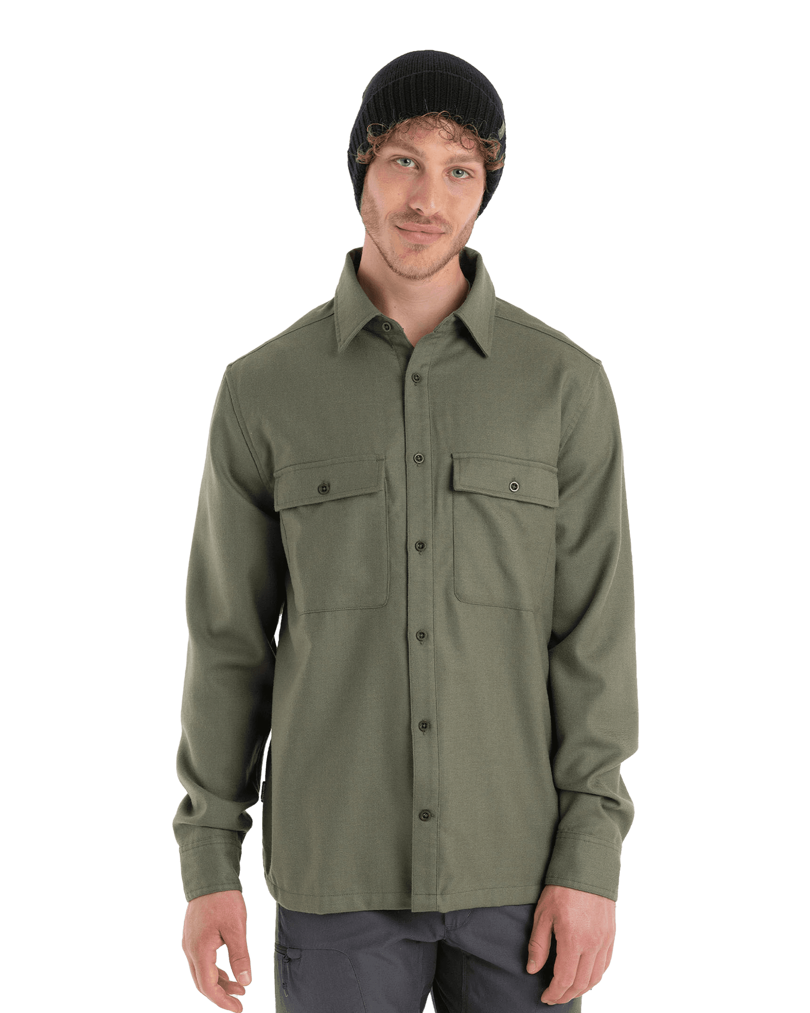 Merino 200 Dawnder L/S Flannel Shirt M Green