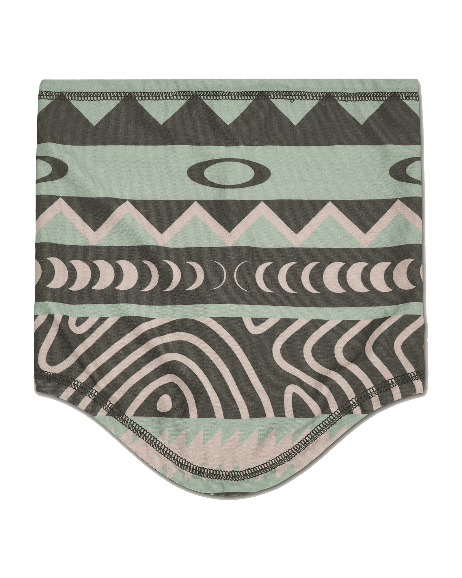 Printed Neck Gaiter Green Norway Pattern