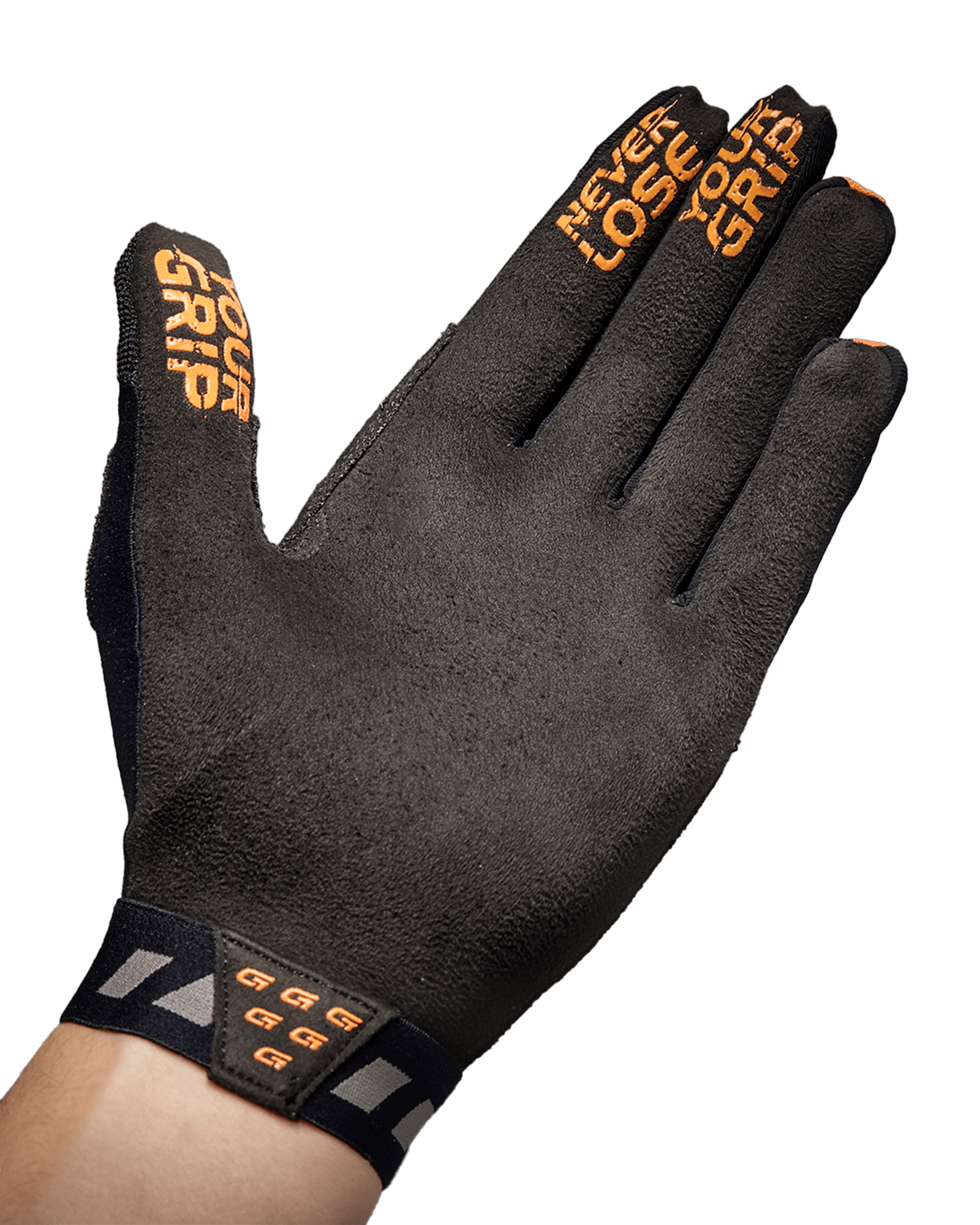 Vertical InsideGrip Full Finger Glove Orange Hi-Vis