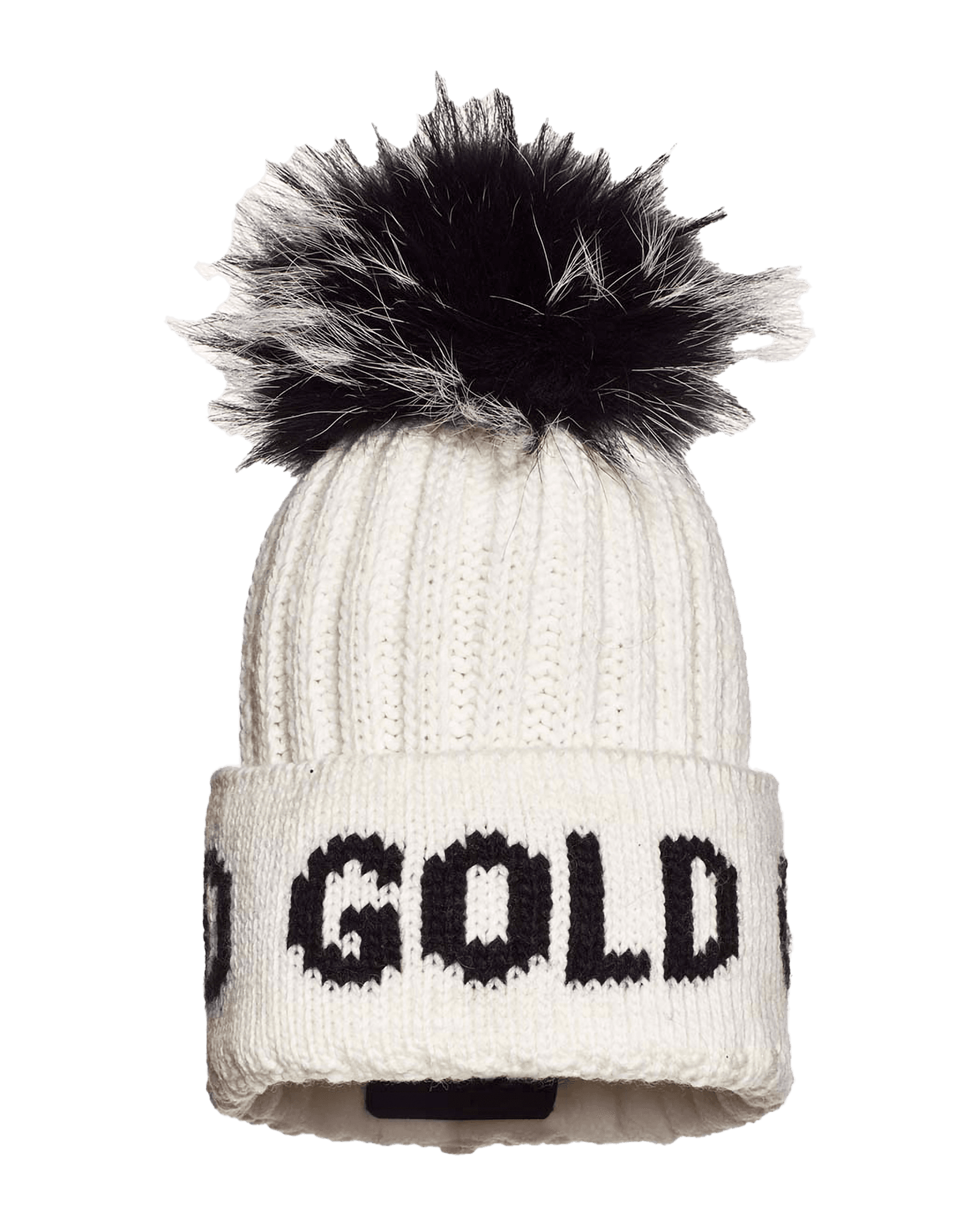 Hodd Beanie Faux Fur White