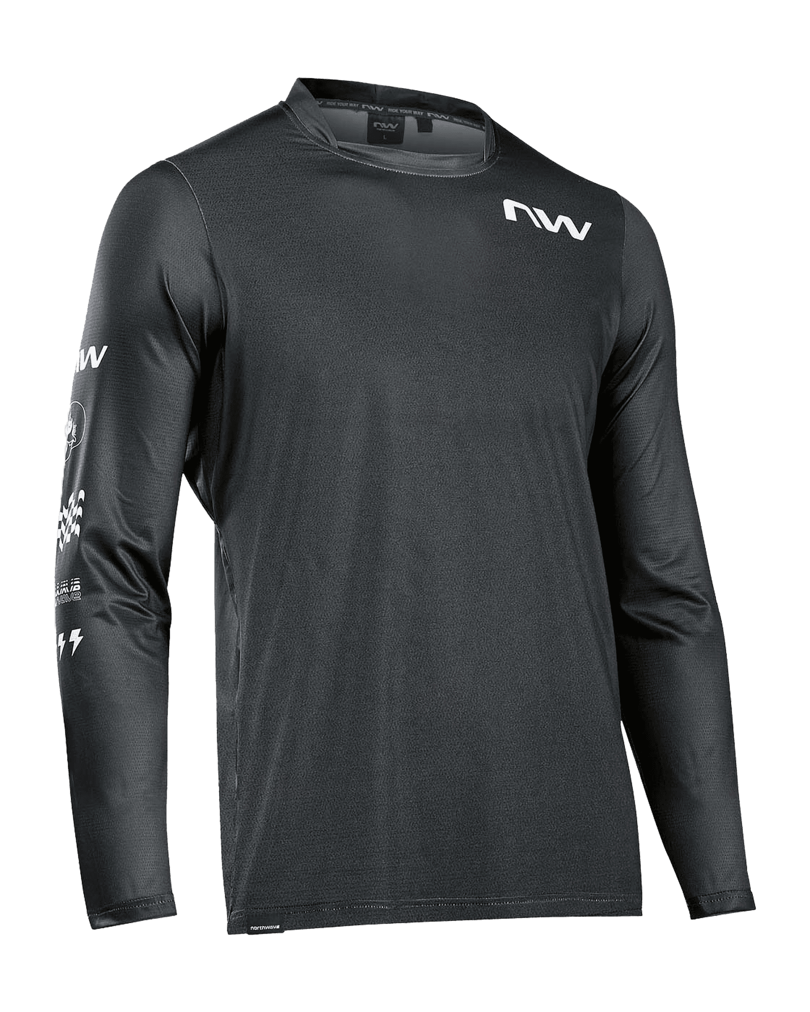 Bomb Jersey L/S M Black/White