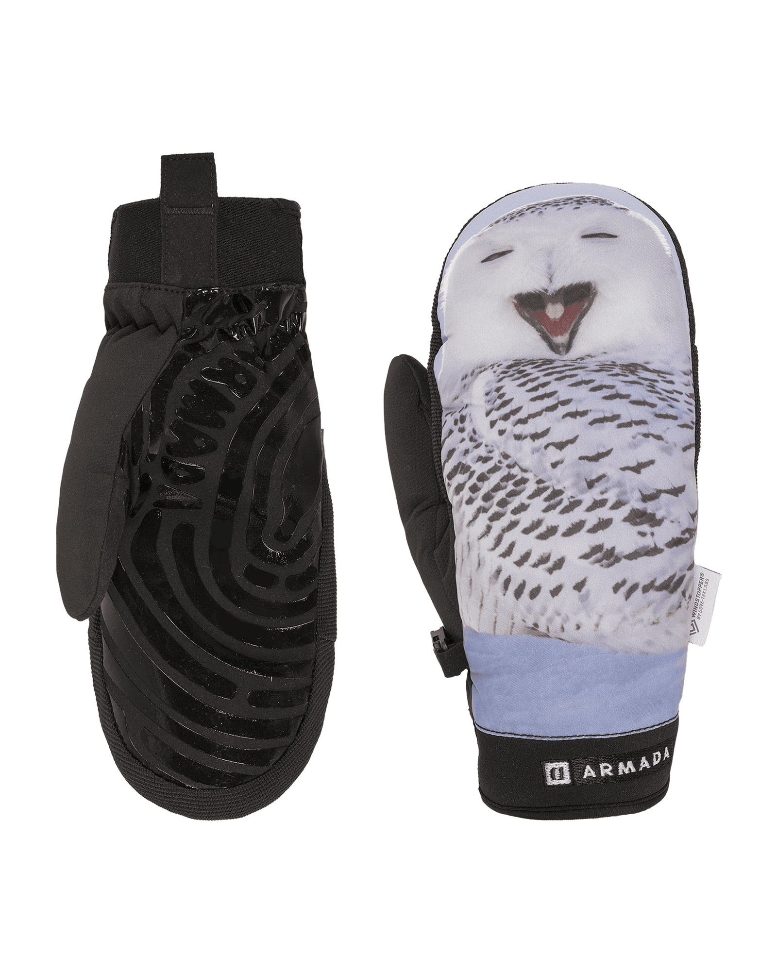 Carmel Windstopper Mitt W Snow Owl