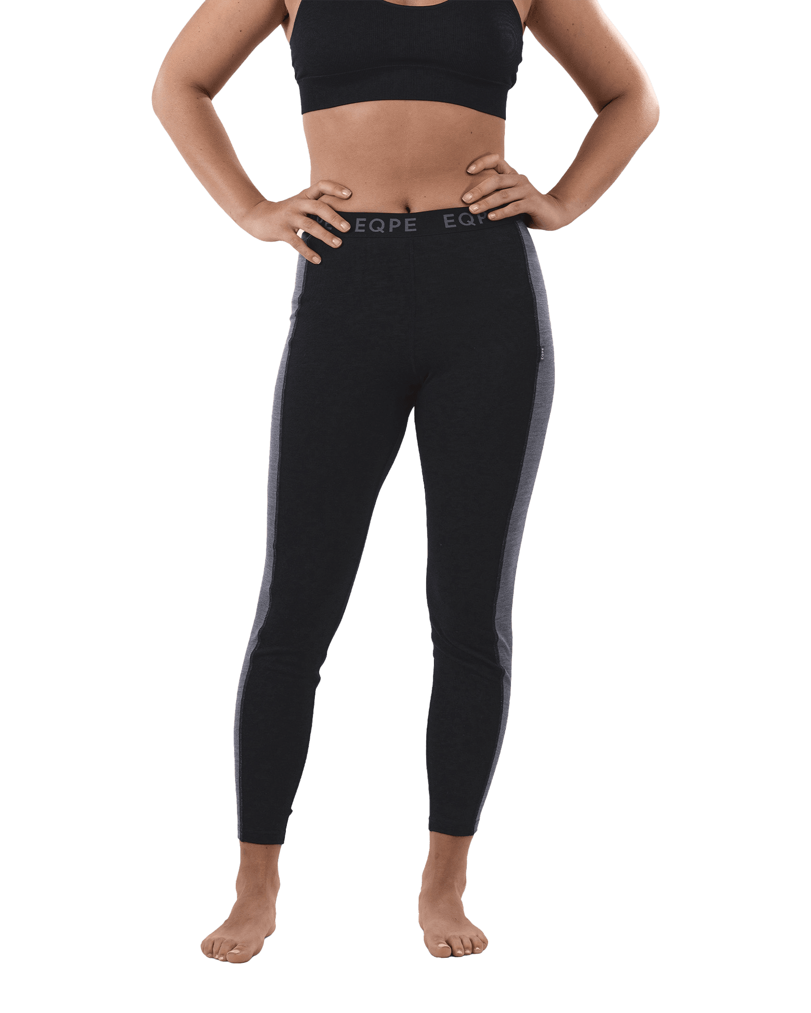 Aniu Wool Pant W Deep Black/Grey Melange