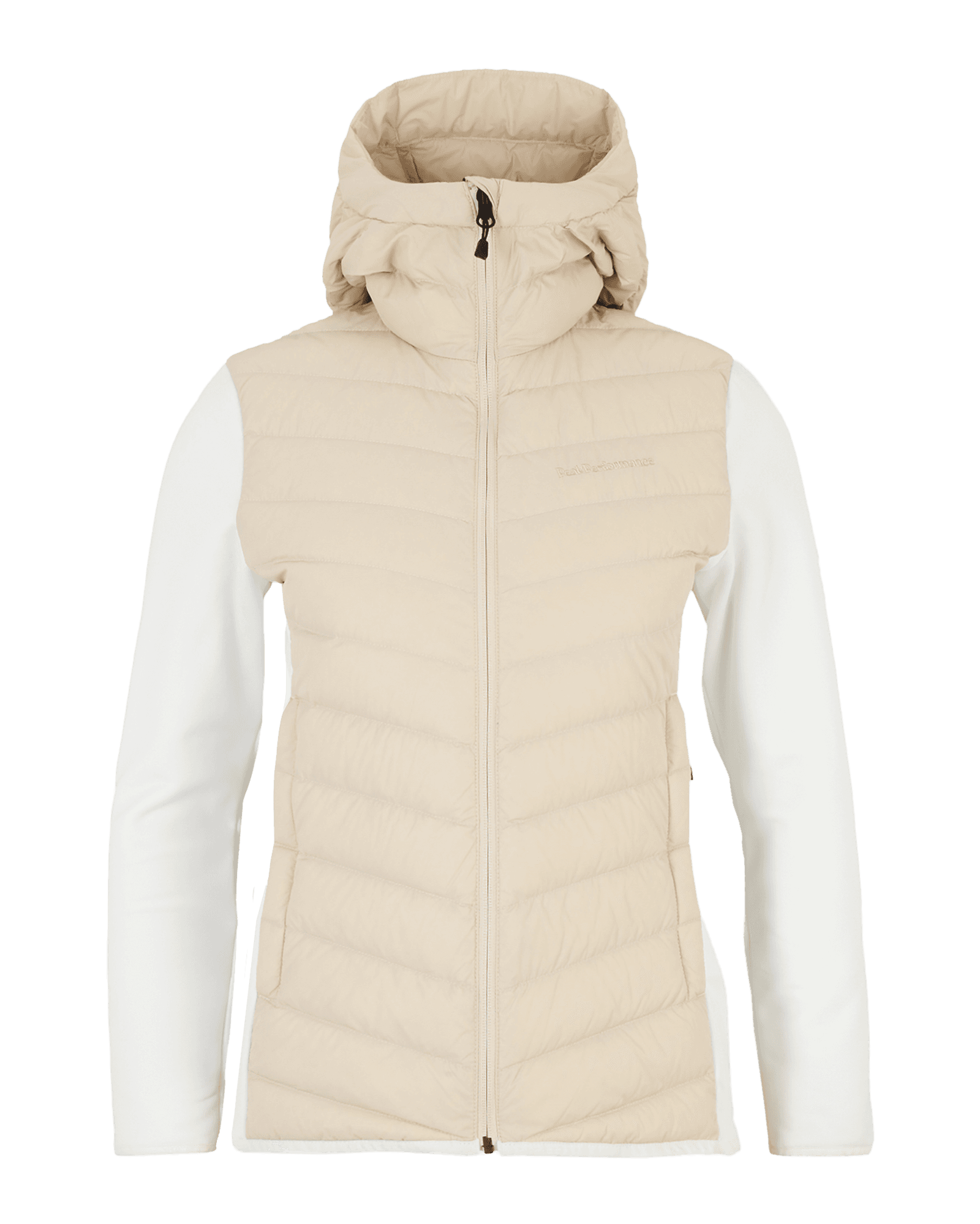Frost Down Hybrid Hood W Sand Fog/Offwhite