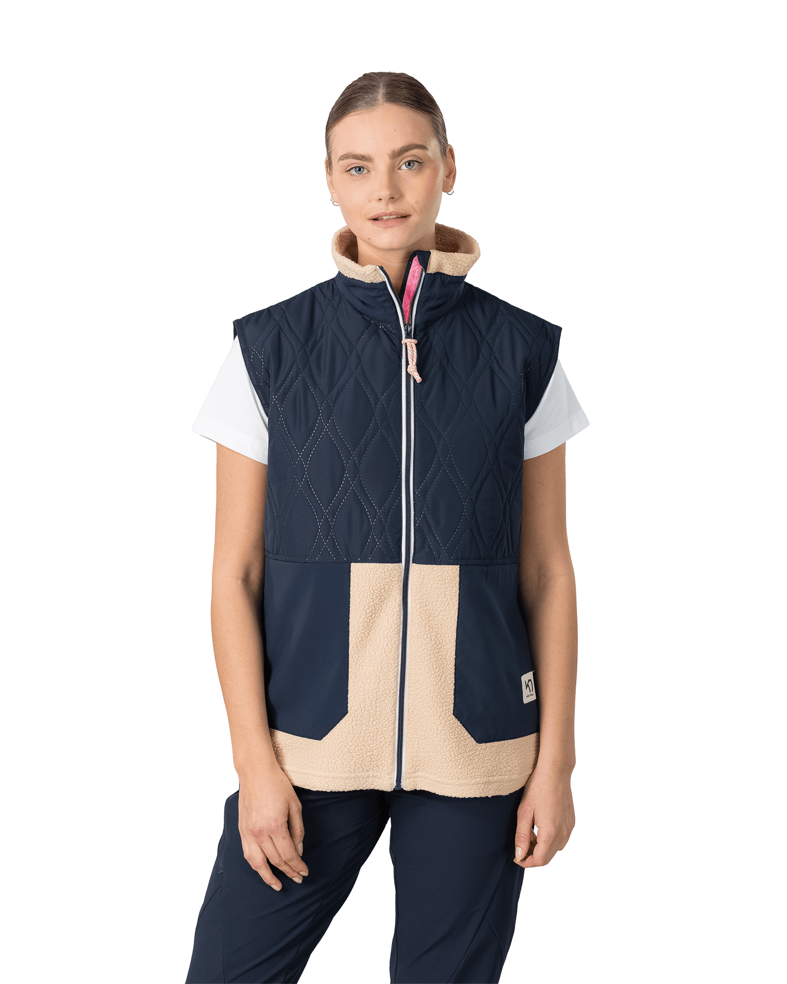 Rothe Quilted Vest W Royal