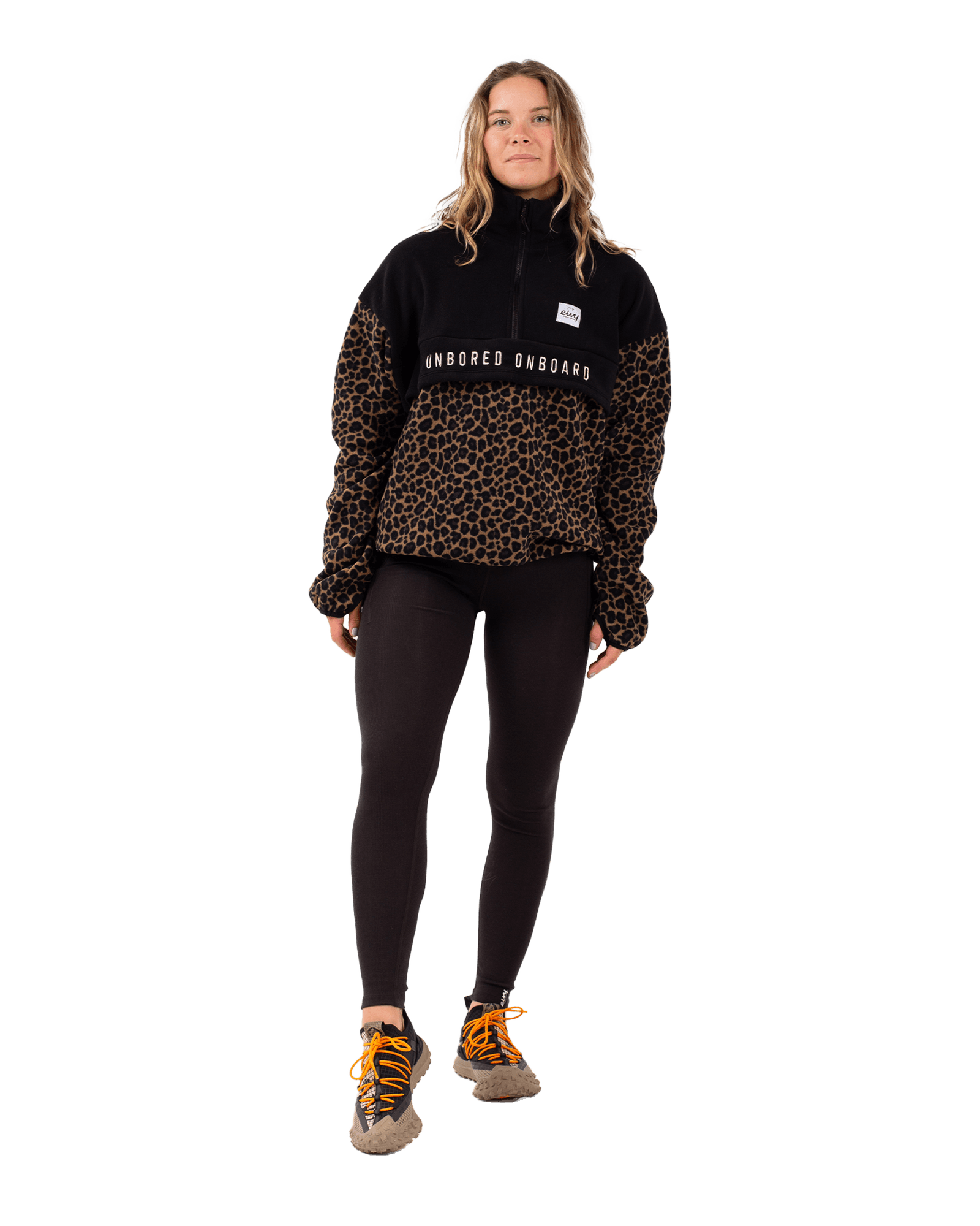 Ball Fleece W Black/Leopard