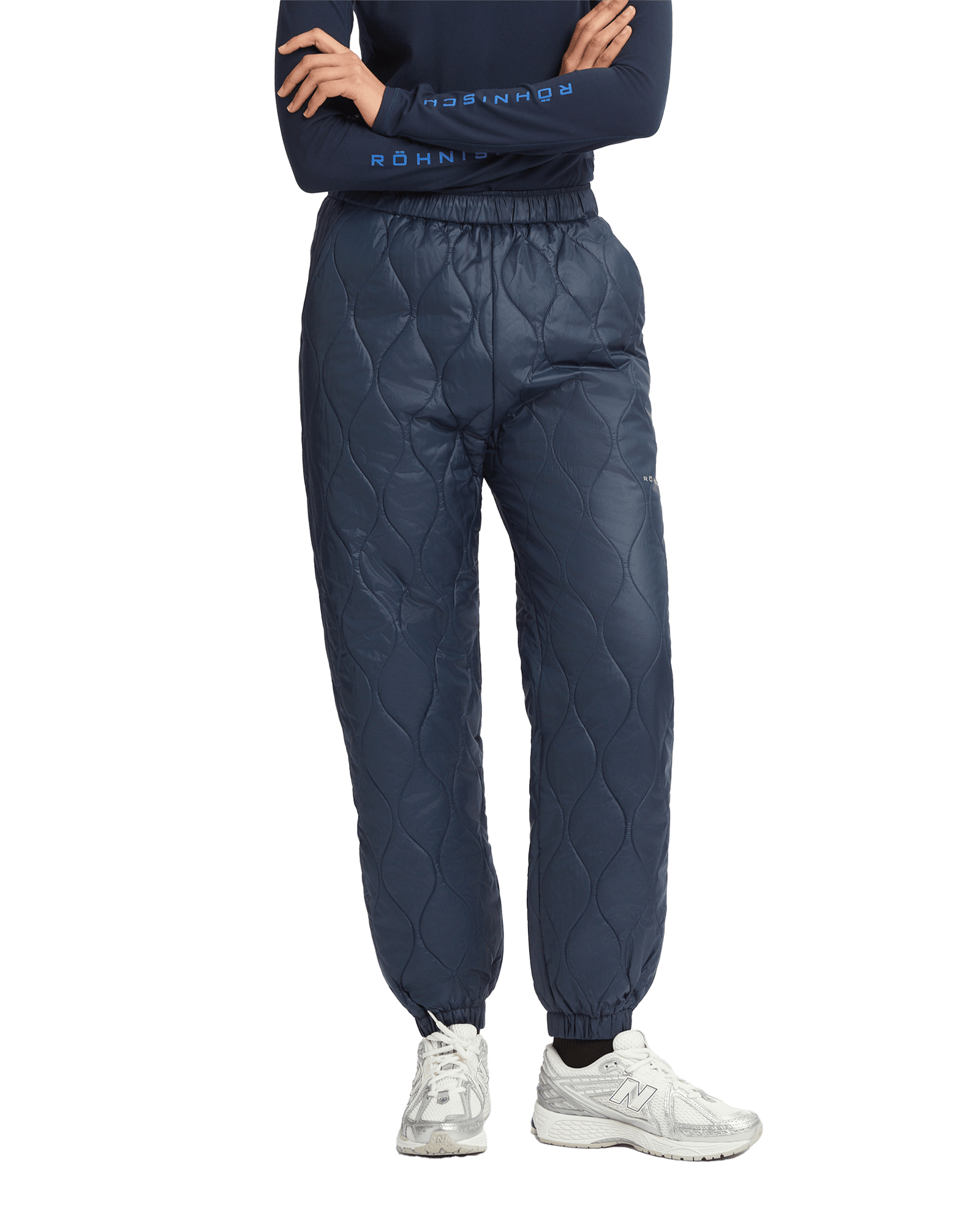 Relaxed Quilt Pants W Space Navy