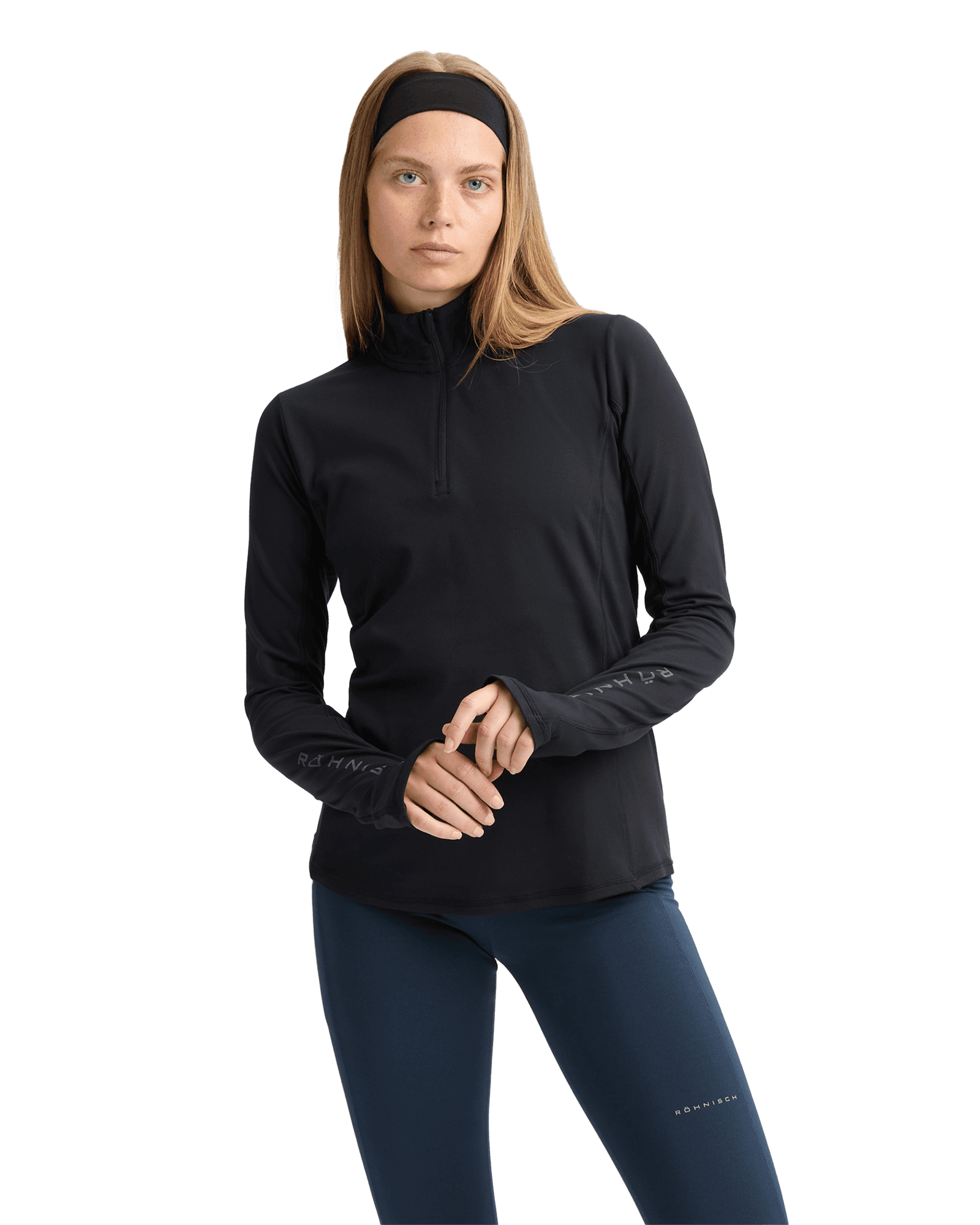 Warming Tech Half Zip W Black