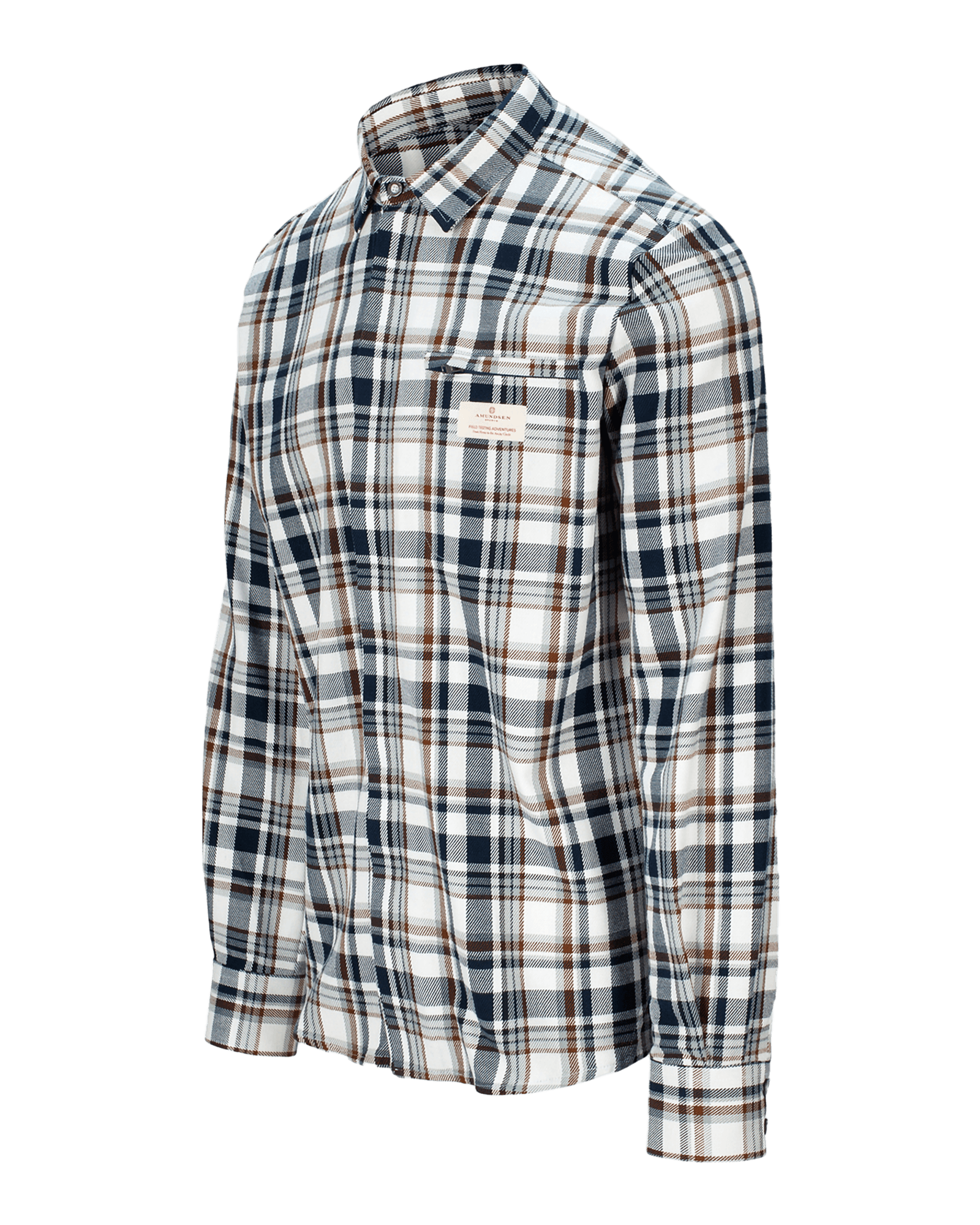 Chequered Navy/Tan