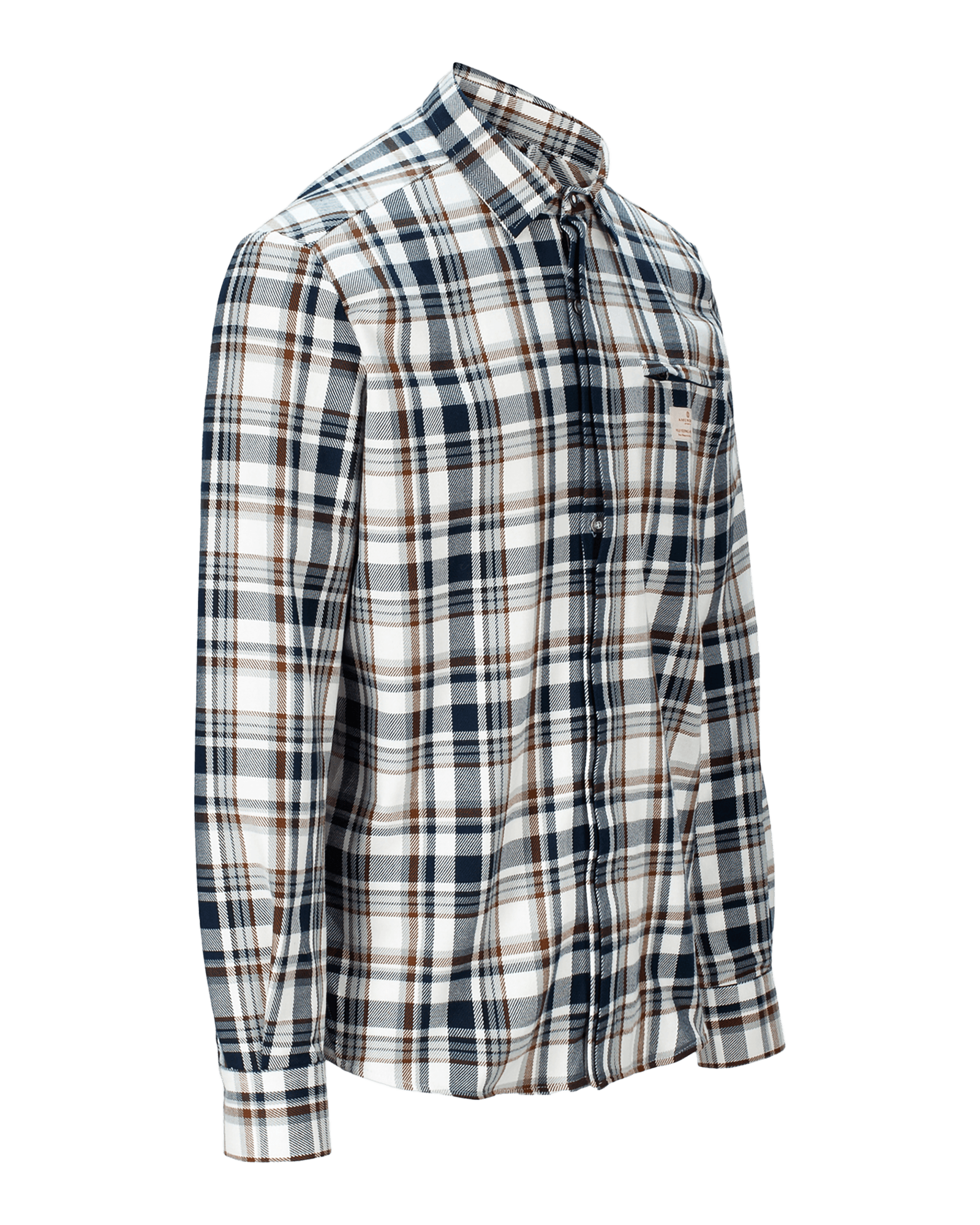 Chequered Navy/Tan