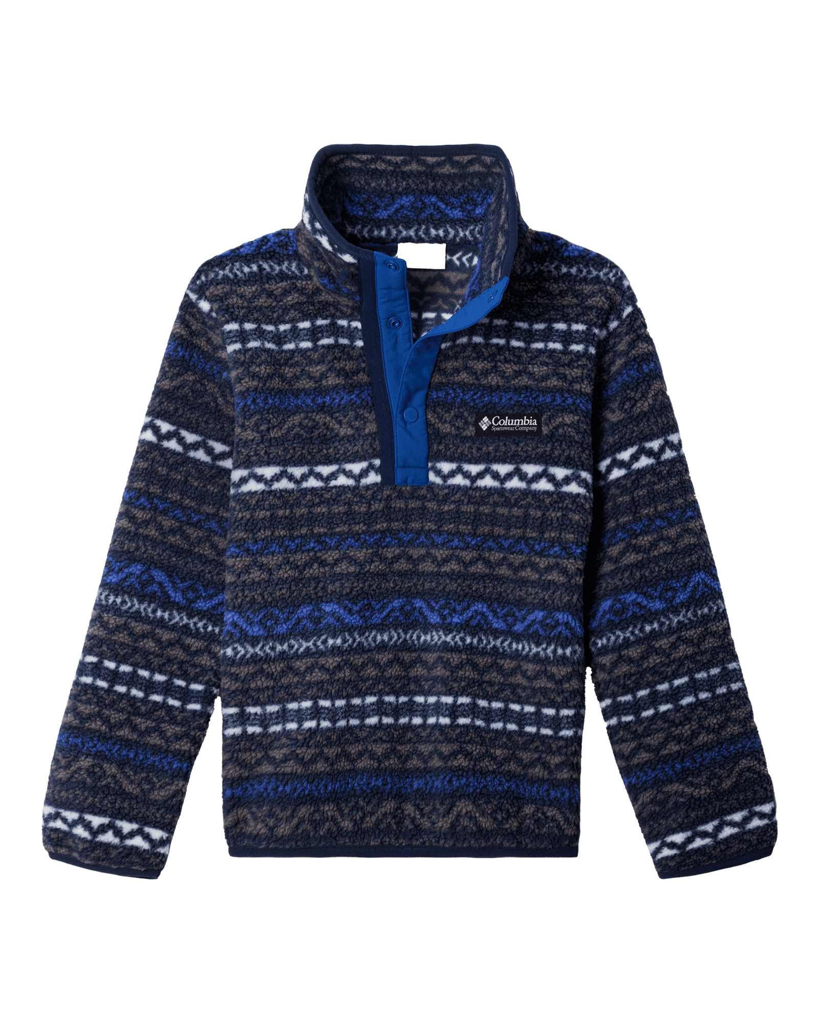 Helvetia™ II Printed Half Snap Fleece JR Columbia Grey