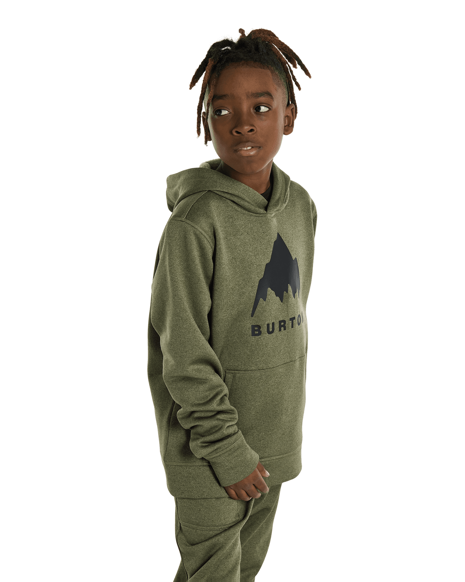 Oak Pullover JR Forest Moss Htr