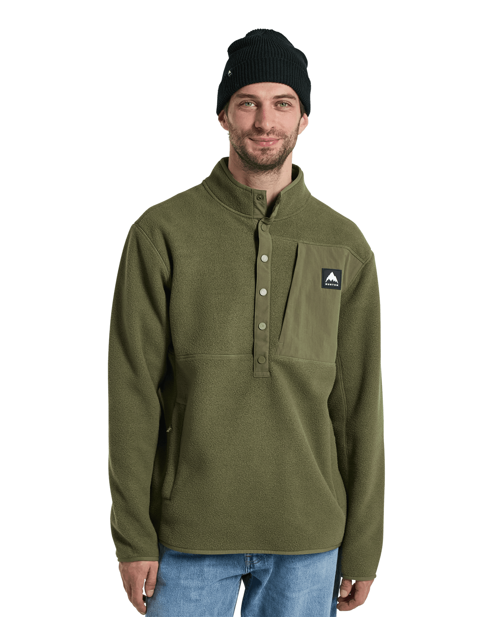 Cinder Fleece Pullover M Forest Moss