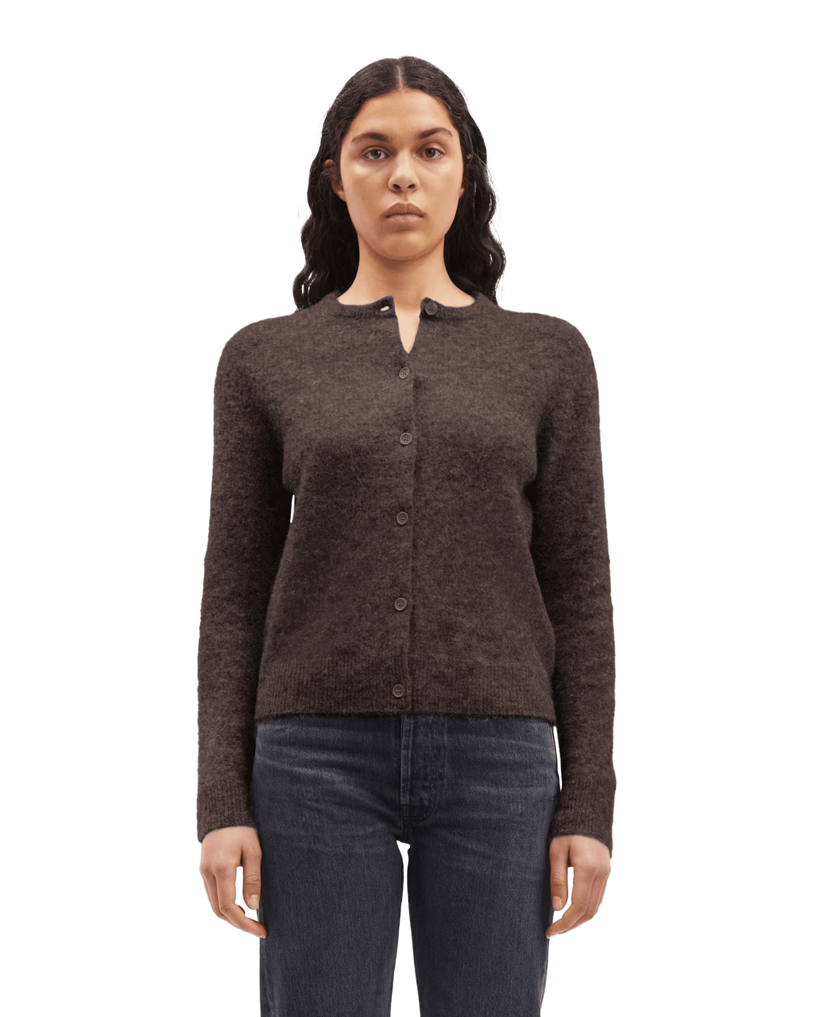 Nor Short Cardigan 7355 W chocolate torte