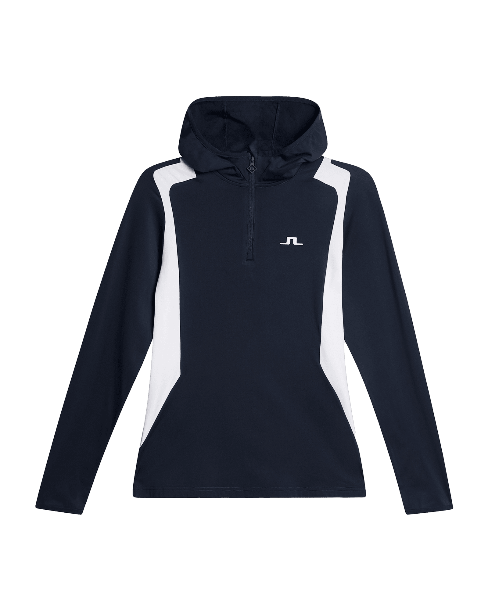Mae Quarter Zip Hood W JL Navy