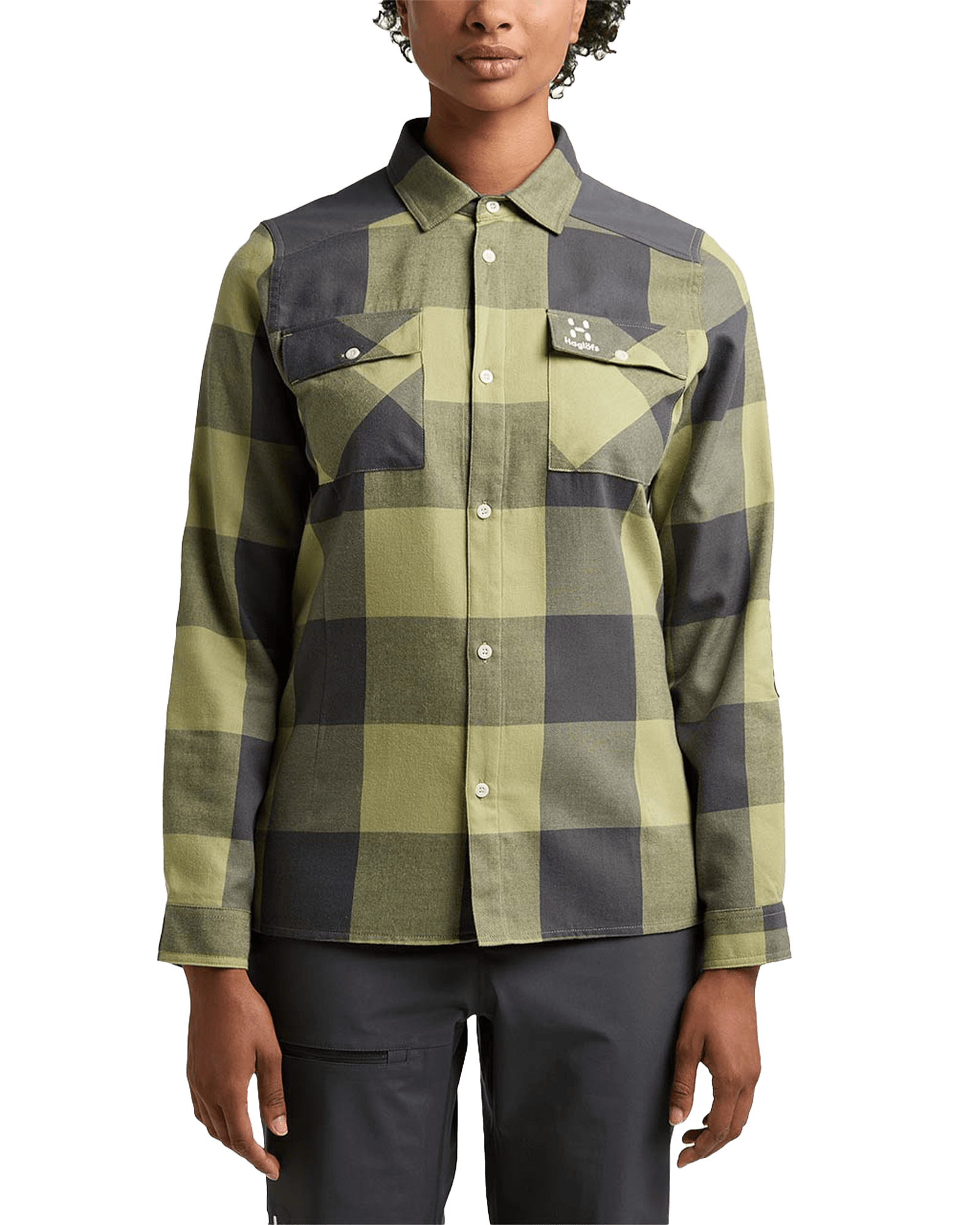 Timmer Shirt W Thyme Green/Magnetite