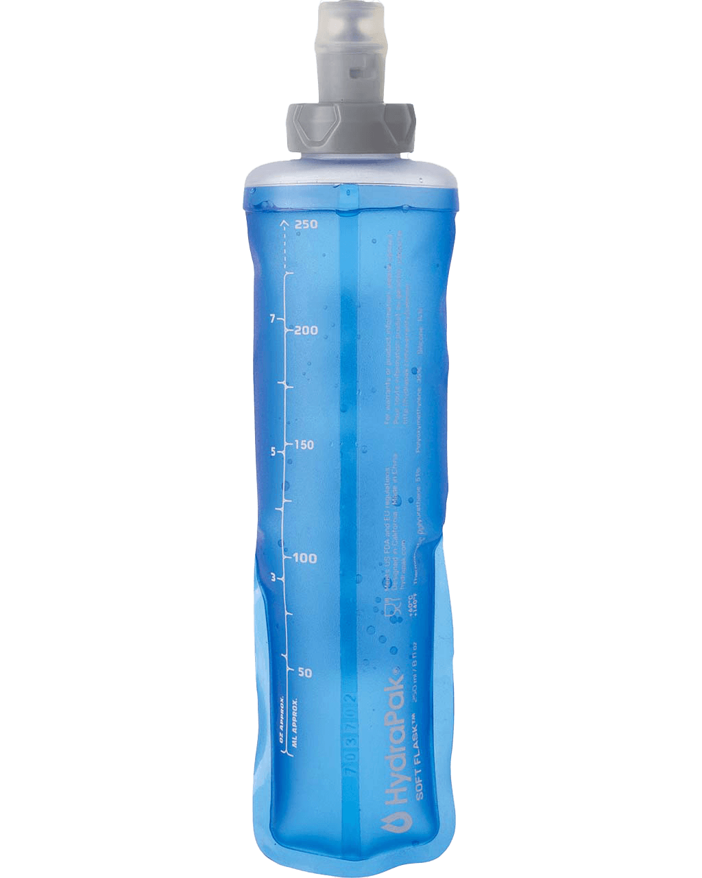 Soft Flask 250ml/8oz 28 Clear Blue