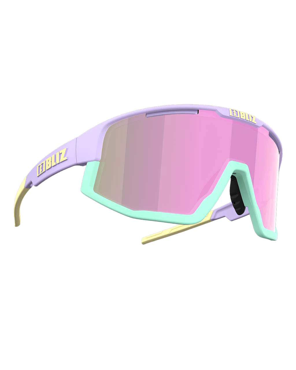Fusion Matt Pastel Purple/Yellow Logo/Mint Jawbone Brown/Pink Multi
