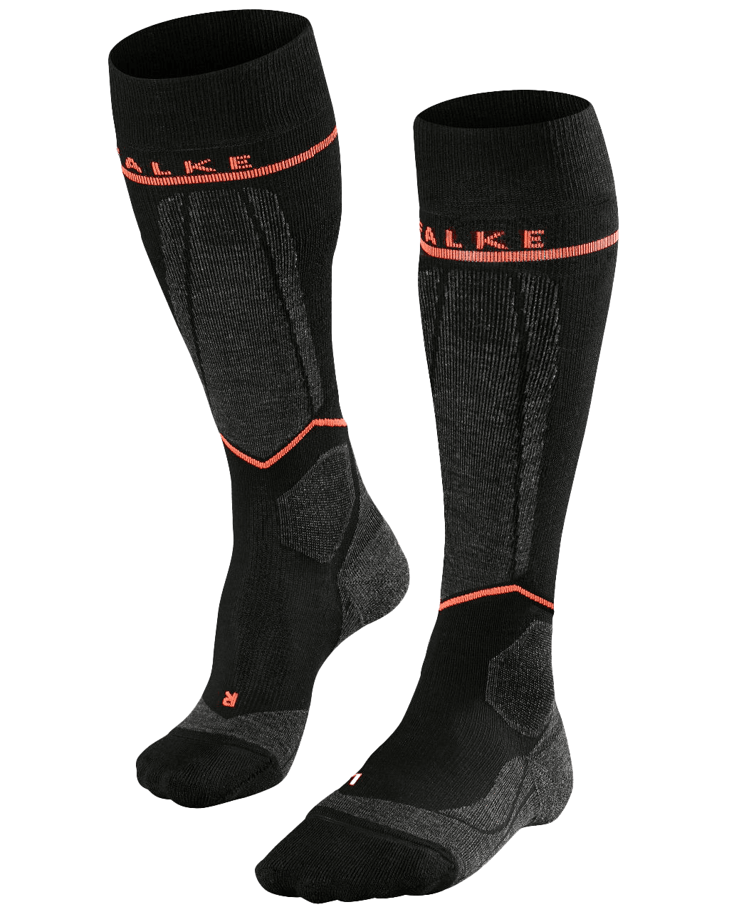 SK Energizing Wool W2 W Black/Neon Red