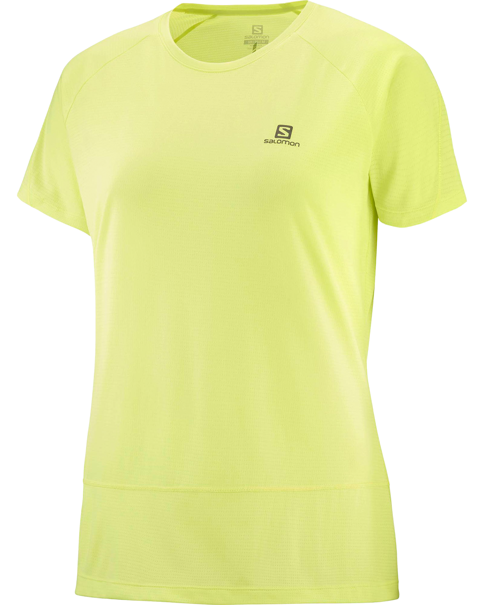 Cross Run S/S Tee W Sunny Lime