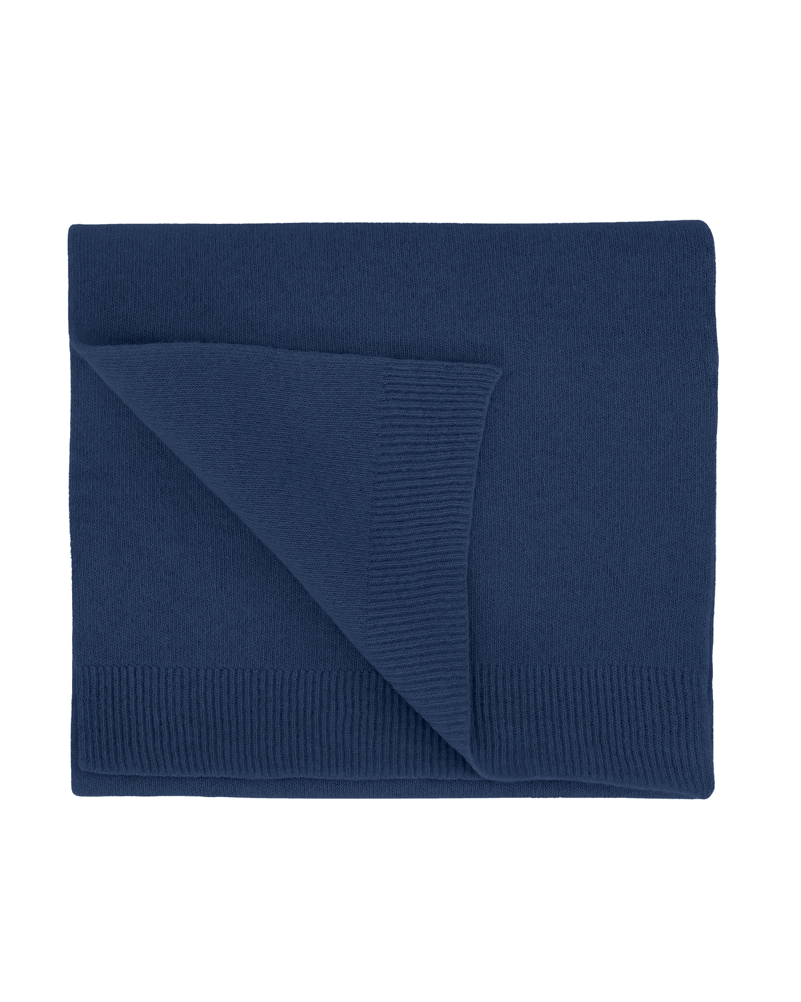 Merino Wool Scarf Marine Blue