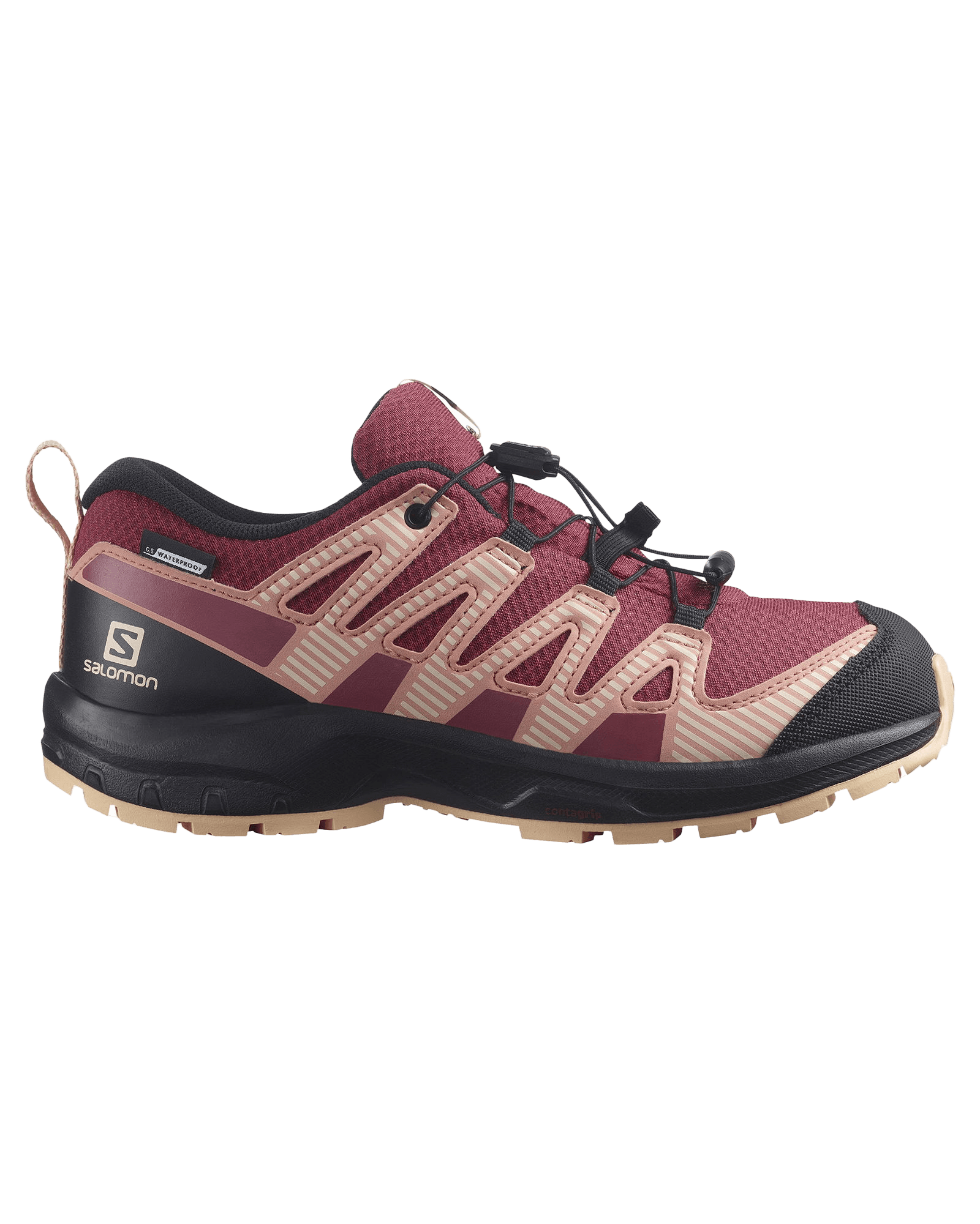 XA Pro V8 CSWP JR Earth Red/Black/Almond Cream