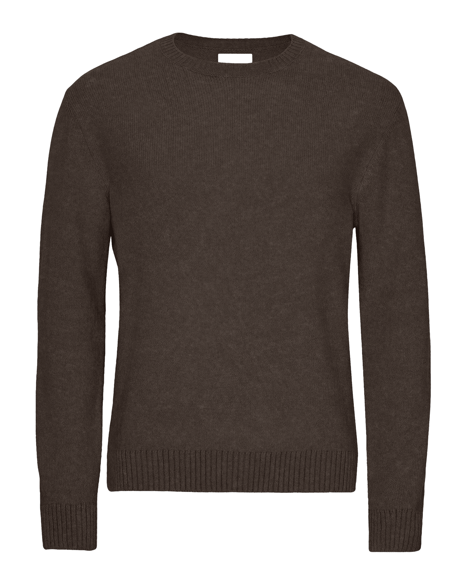 Classic Merino Wool Crew M Coffee Brown
