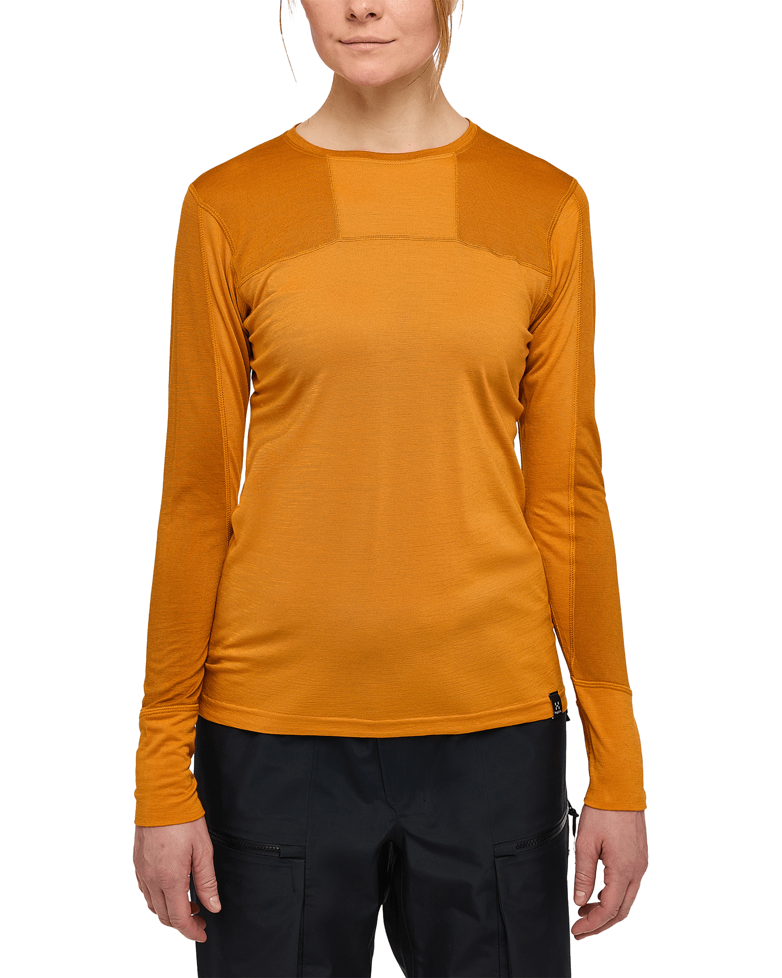 Natural Blend Tech Crew Neck W Desert Yellow/Golden Brown