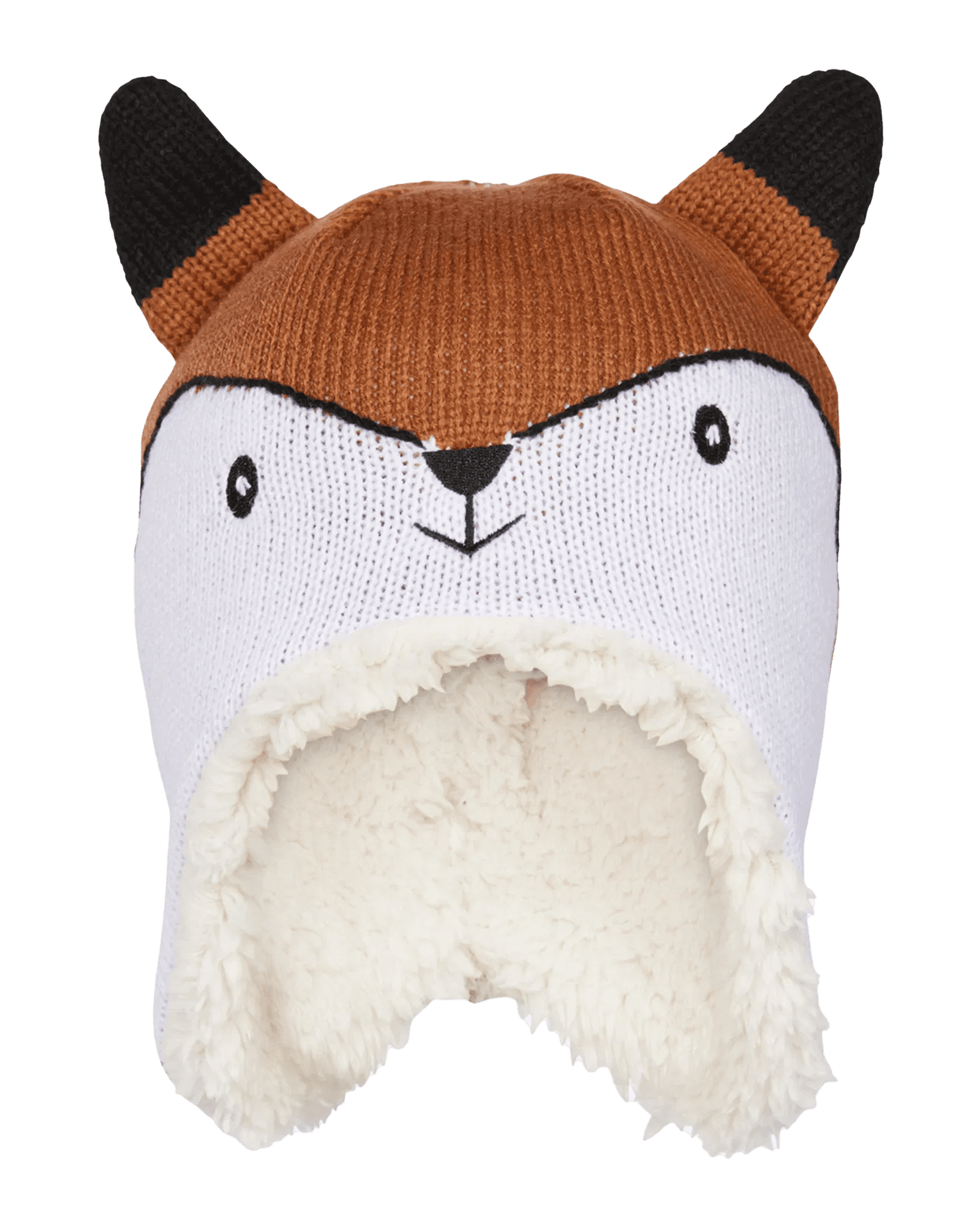 Sherpa Animal Hat JR Latte Fox