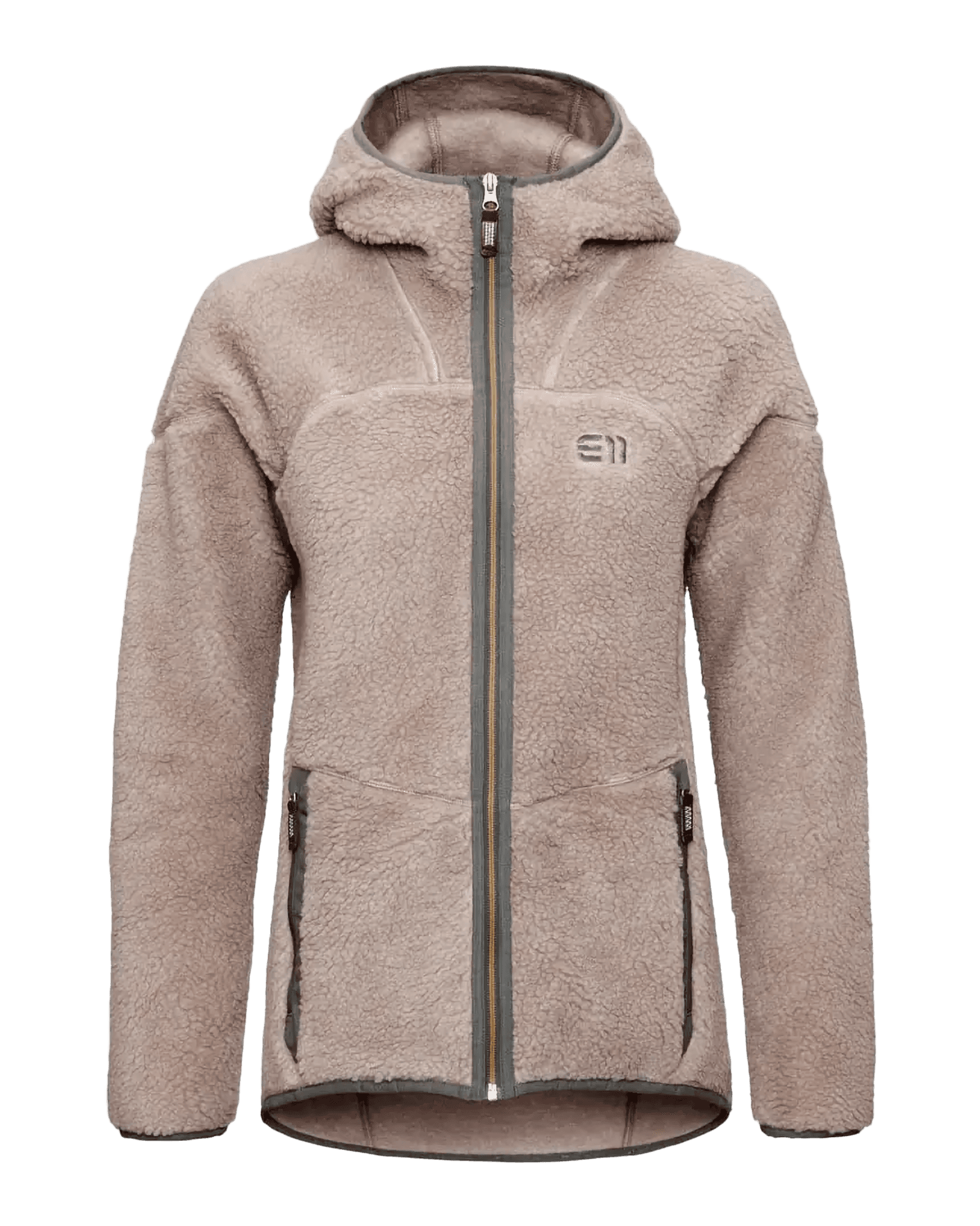 Glacier Pile Hood W 003 Ginger Beige