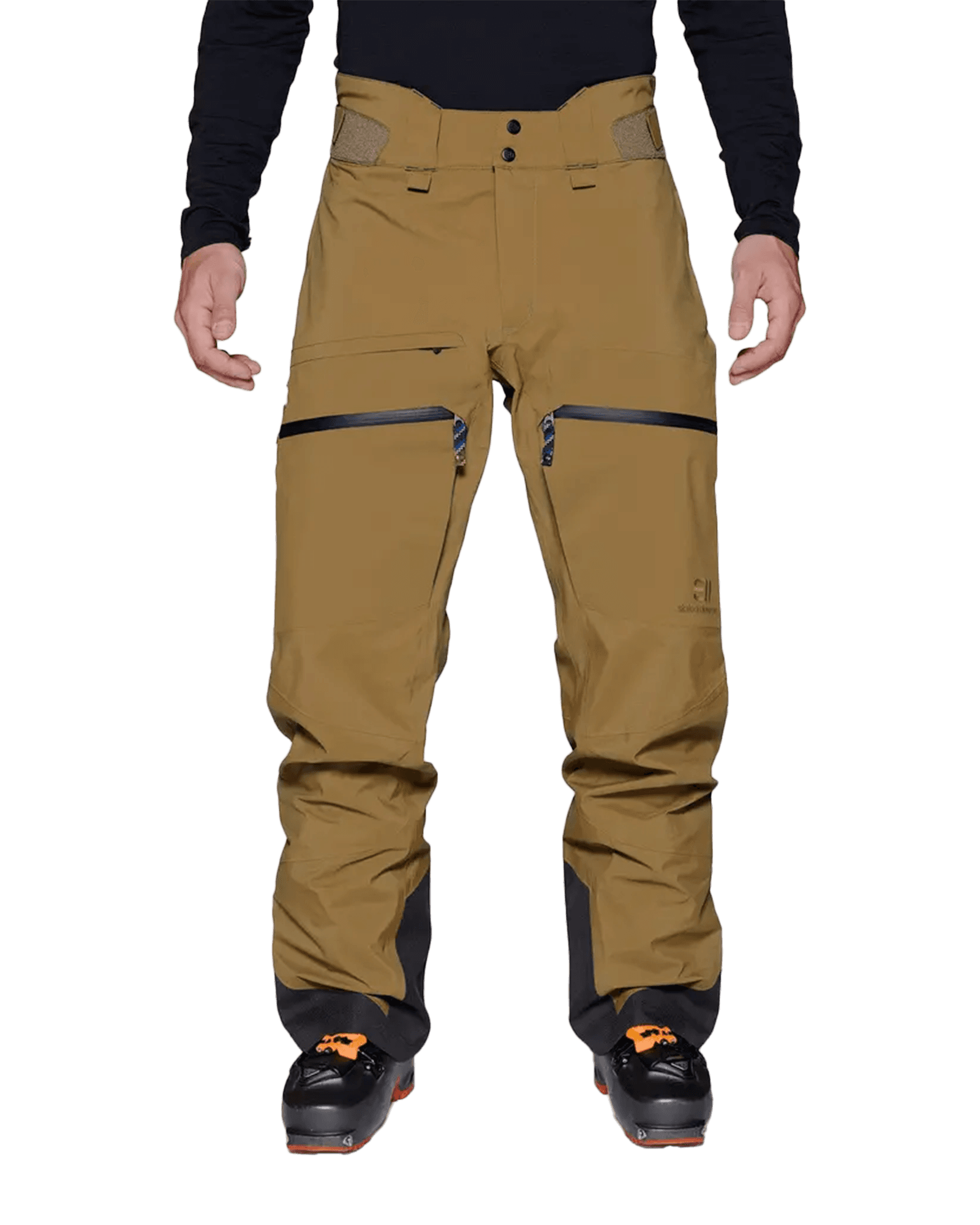 Pure Pant M Mustard Brown Solid