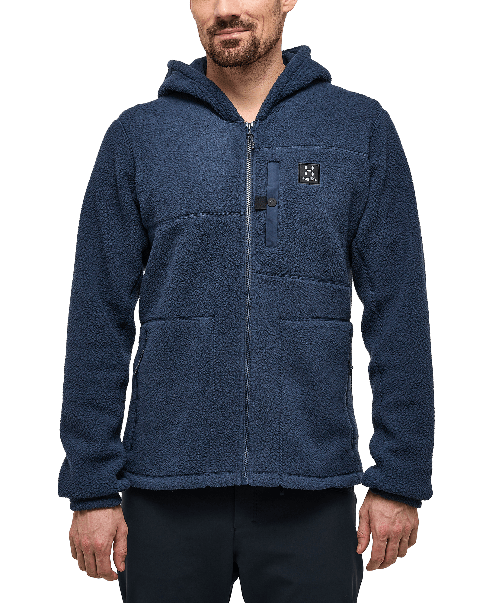 Malung Pile Hood M Tarn Blue