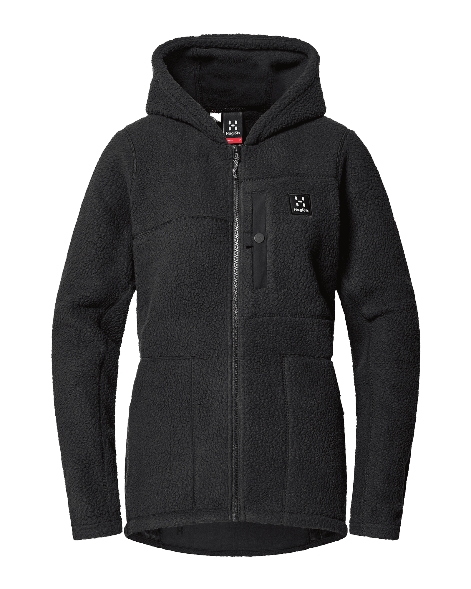 Malung Pile Hood W True Black