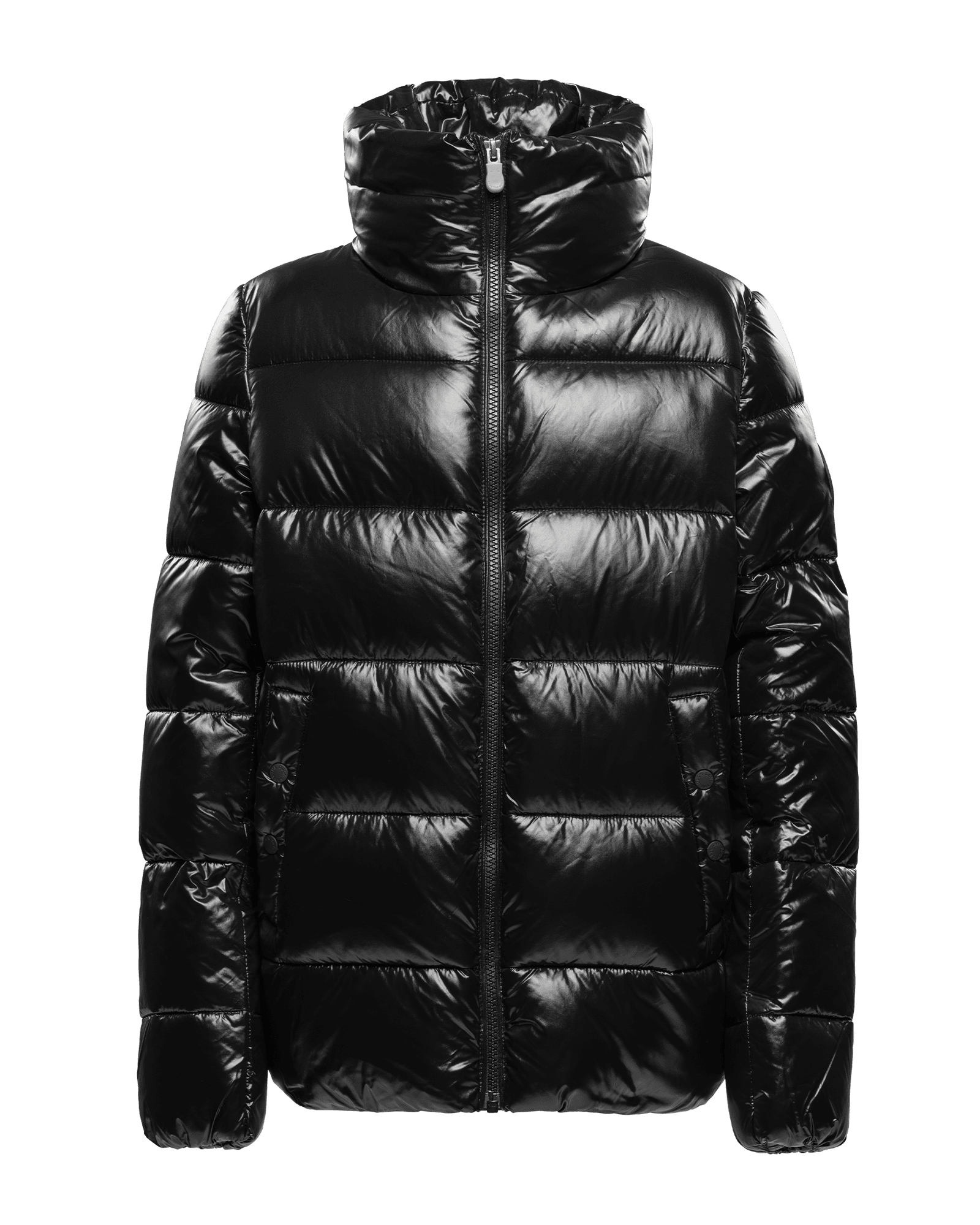 Jaci Stand Up Collar Puffy Jacket JR Black