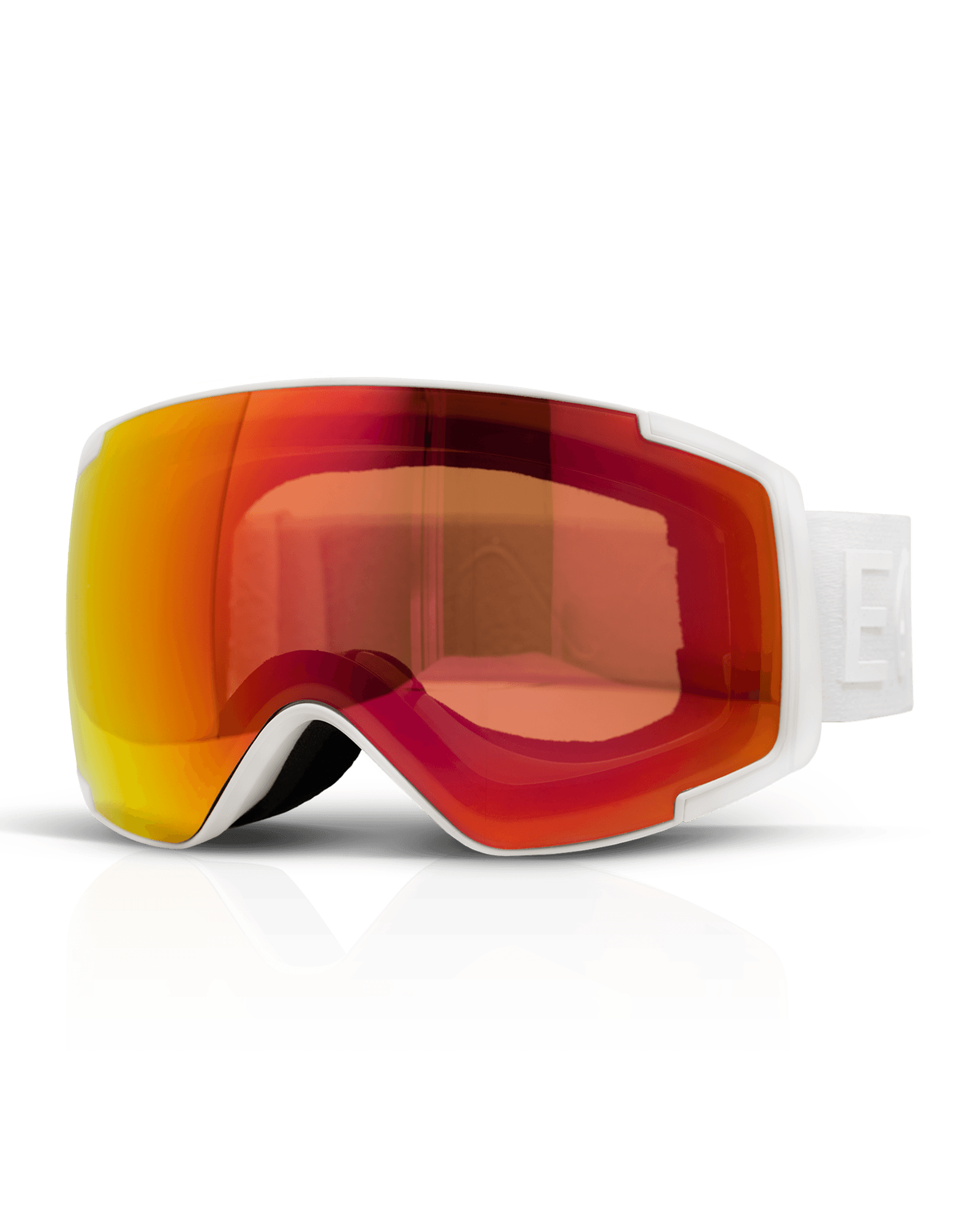 Sharp Small Face White Orange Red Multi