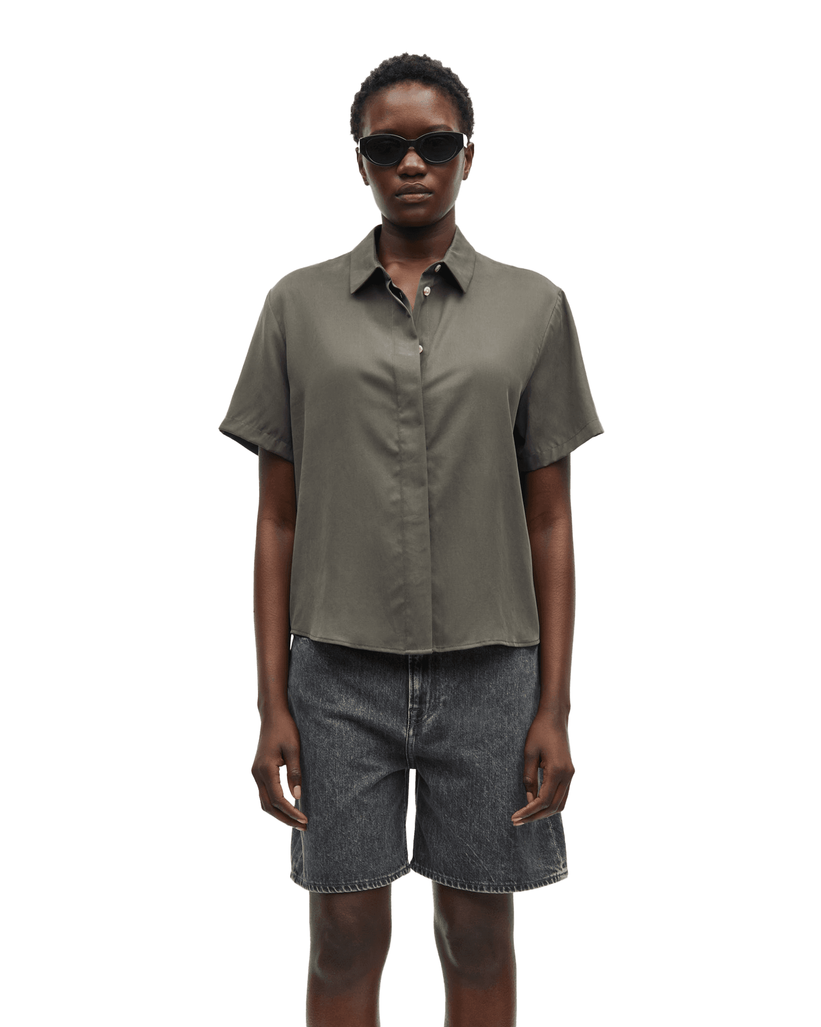 Mina S/S shirt 14028 W Beluga
