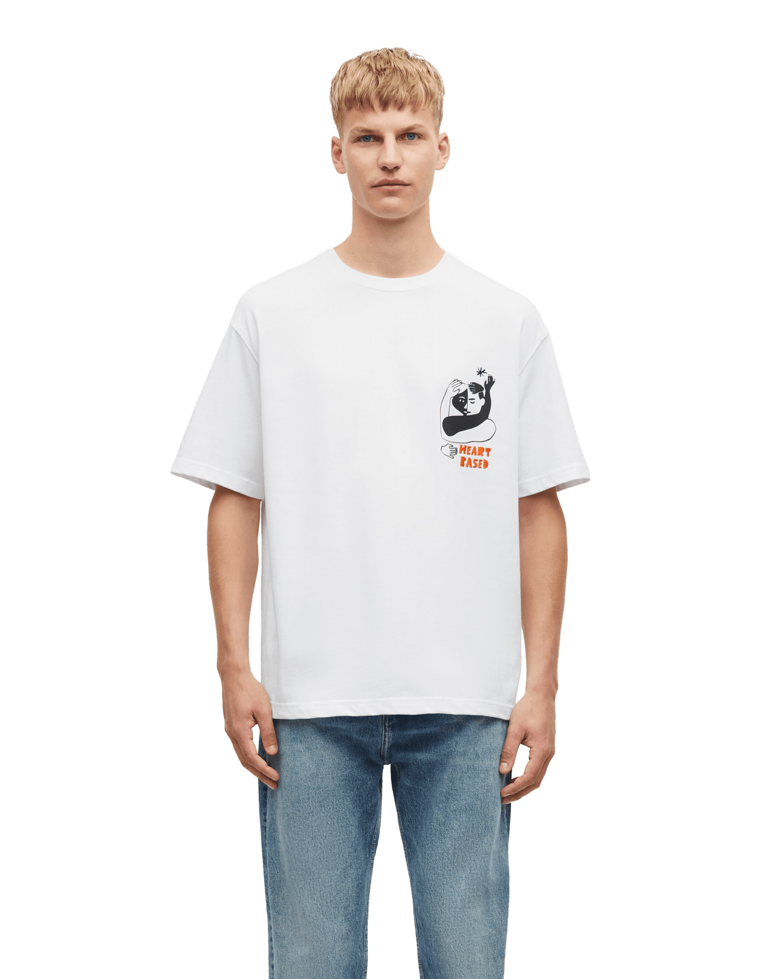 Saheart T-Shirt 11725 White Heart