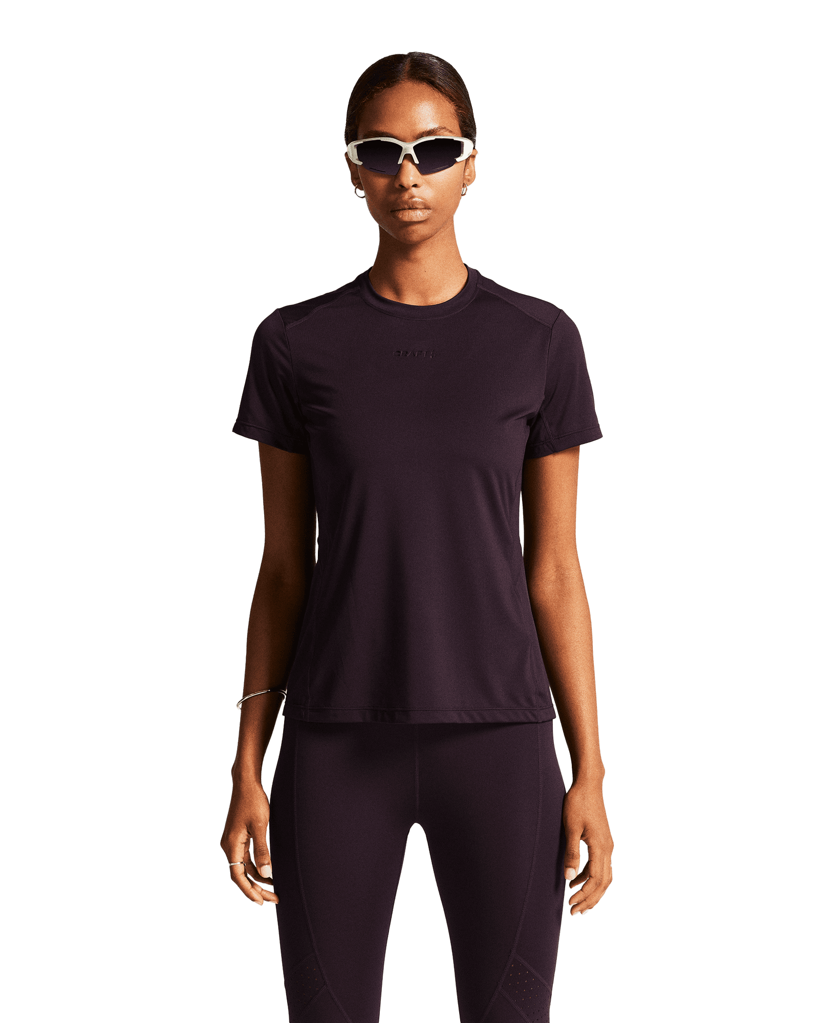 Adv Essence Ss Tee 2 W Dk Plum