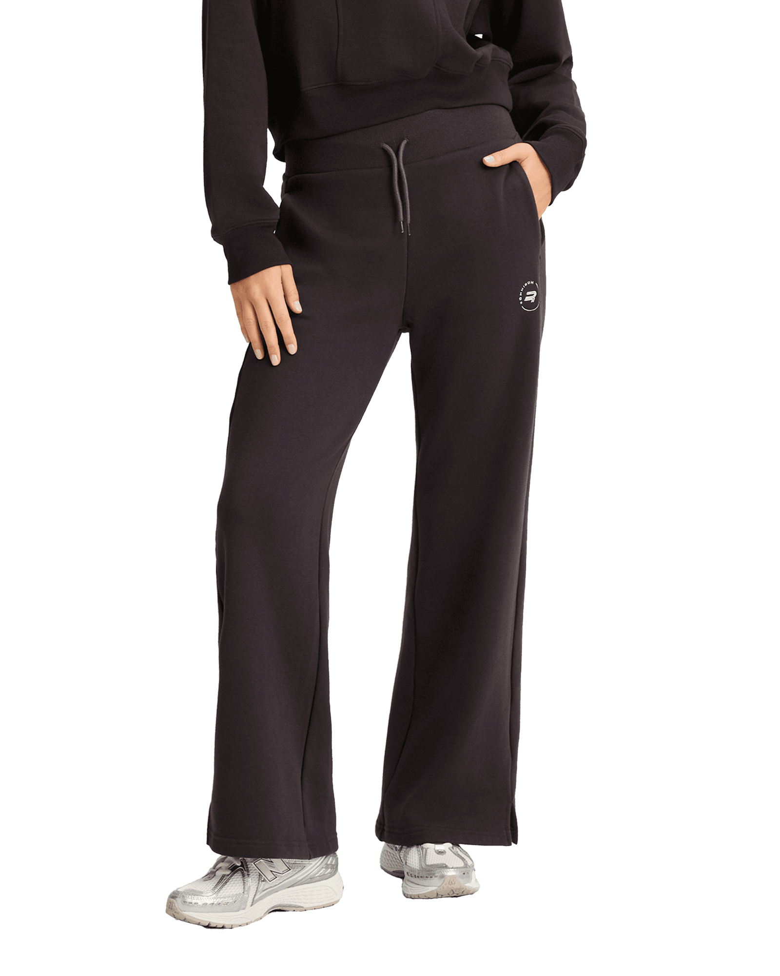 Soft Sweat Wide Pants W Obsidian Black
