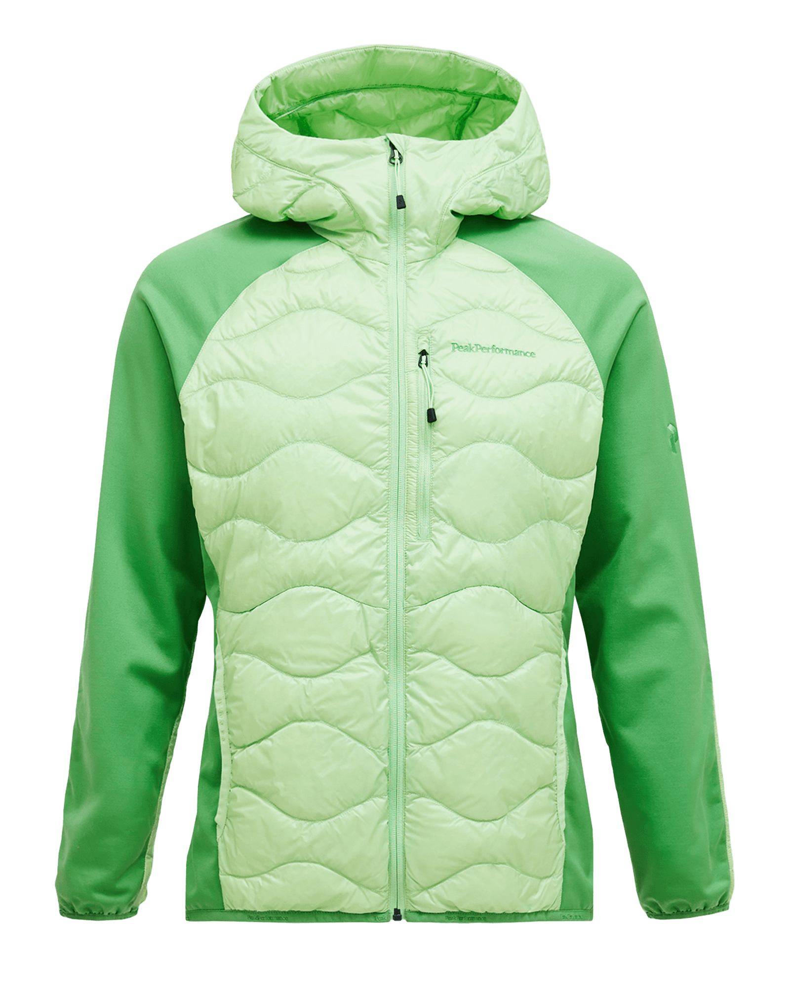 Helium Down Hybrid Hood M Vivid Green/Peppermint