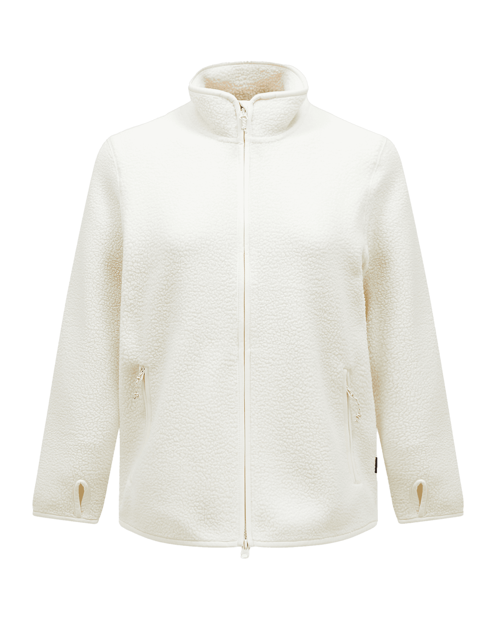 Pile Zip Jacket W Vintage White