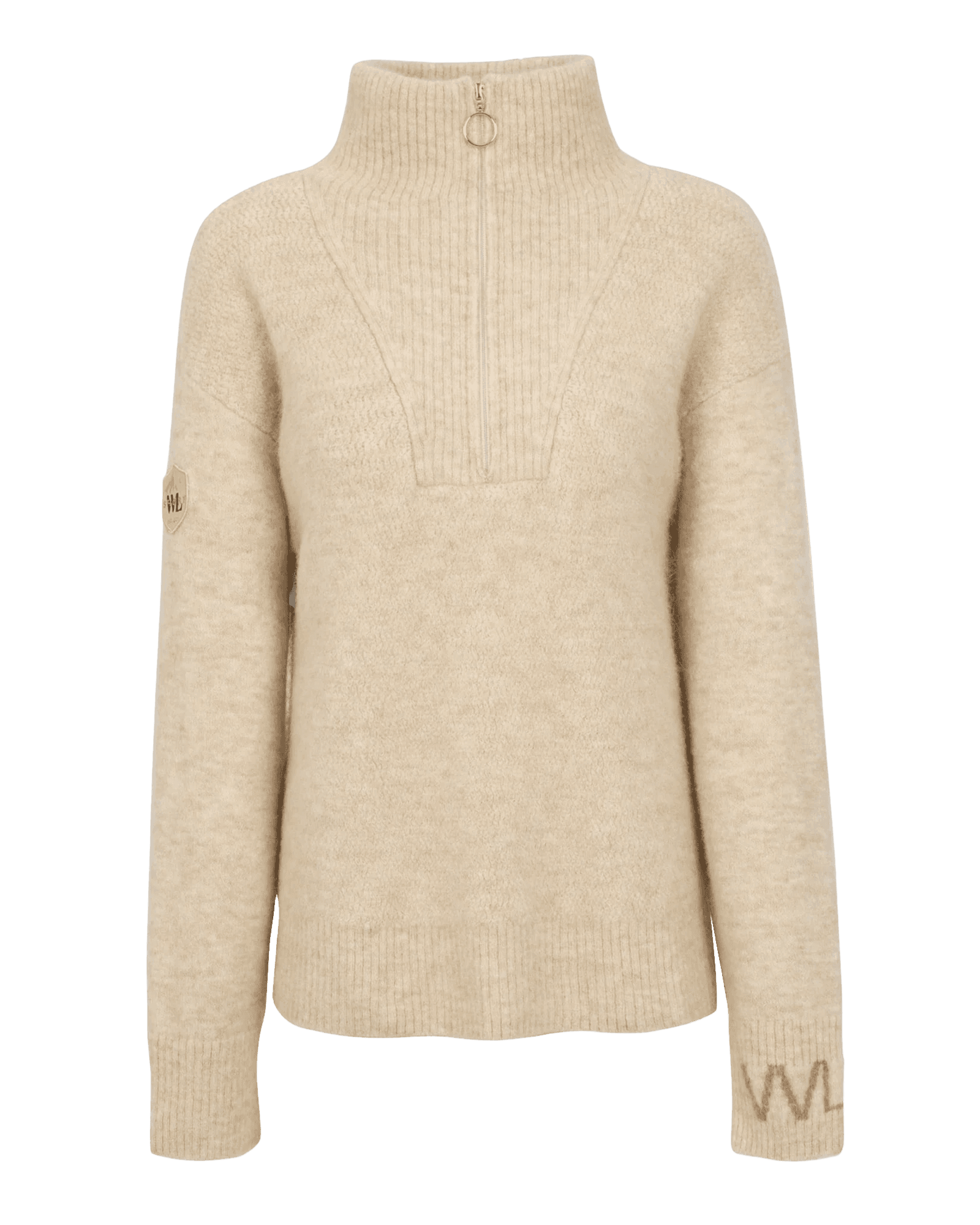 Loen Knitted Sweater W Sand Dunes