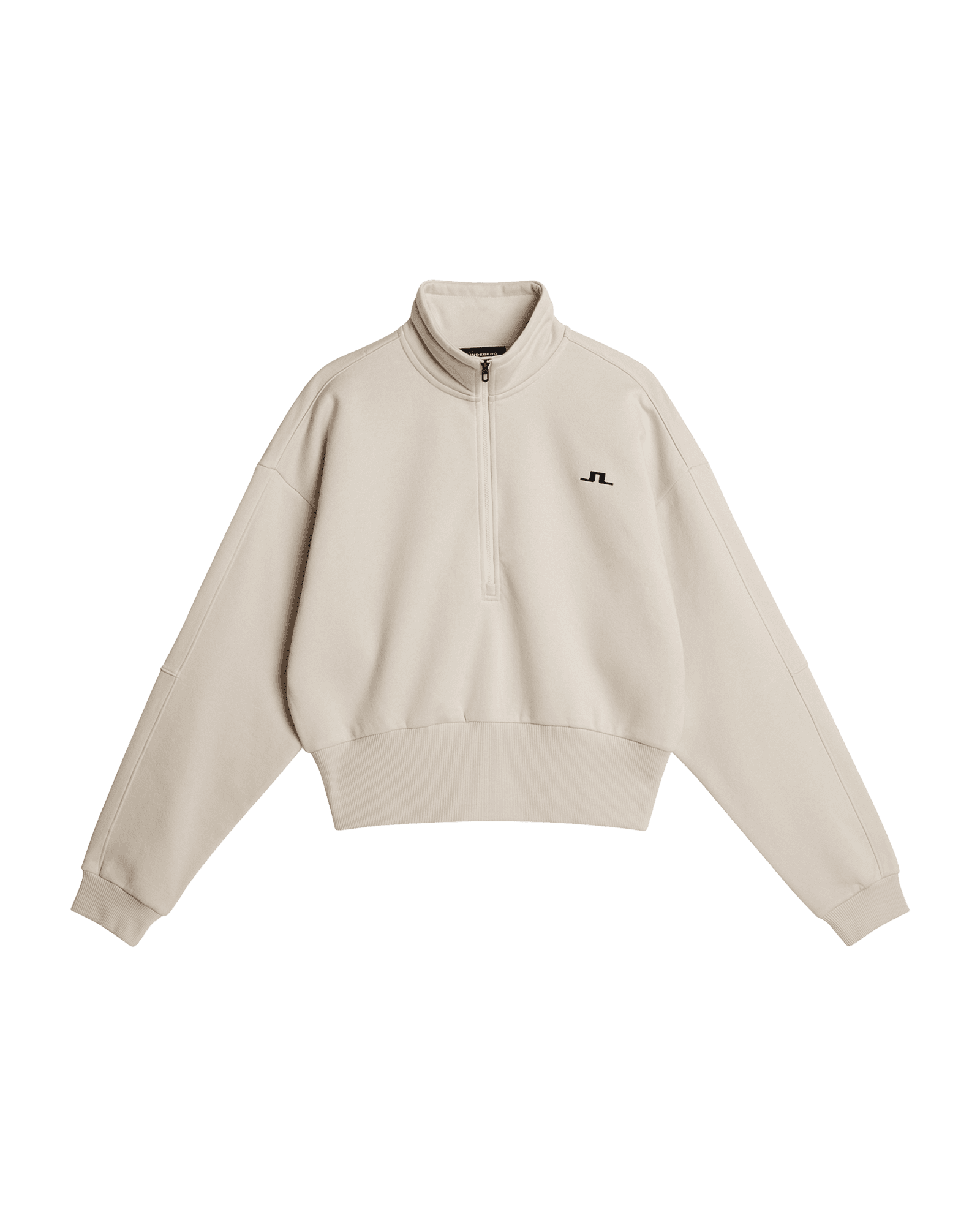 Lucia Zip Mock Neck W Moonbeam