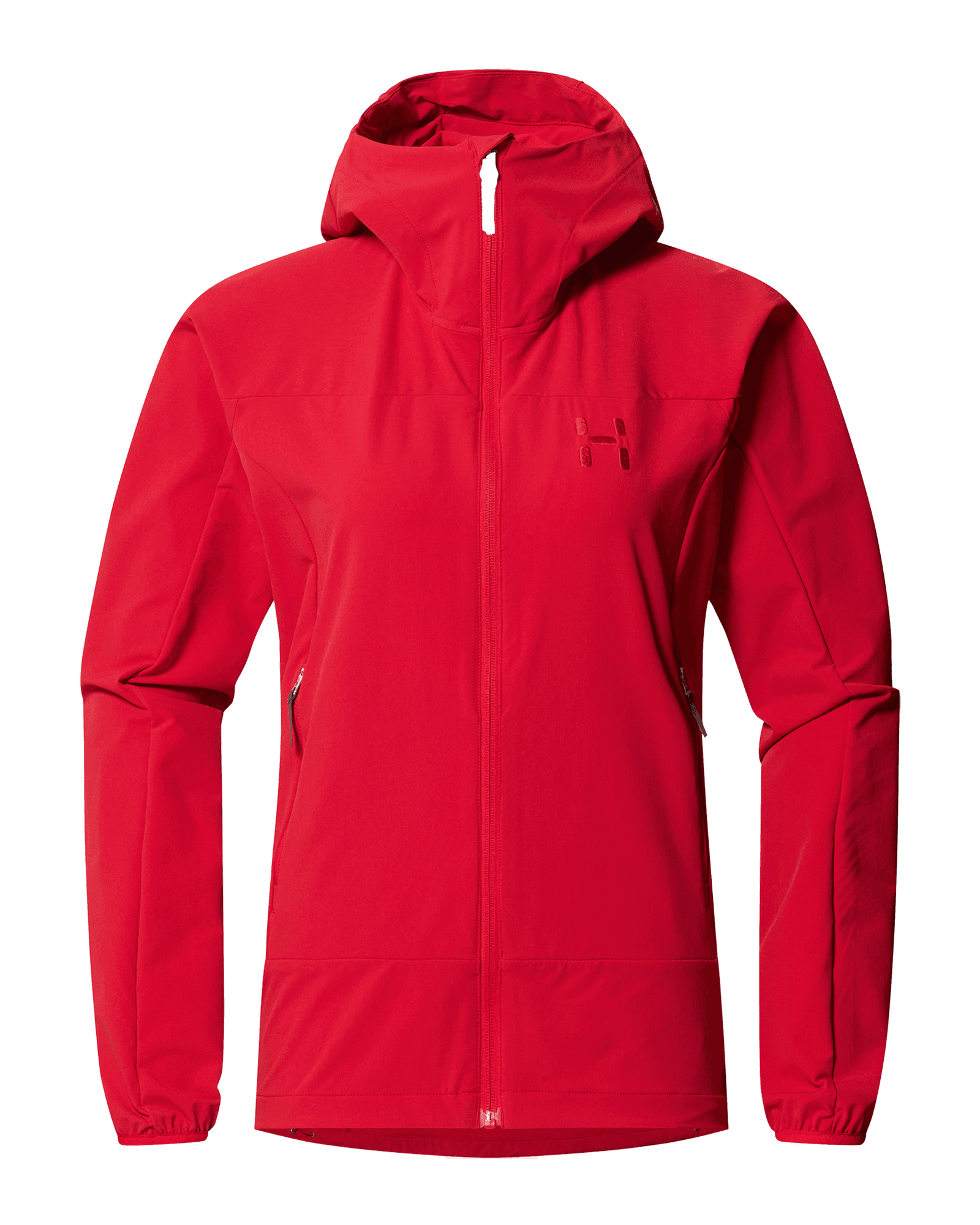 Rosson Softshell Hood W Bright Red