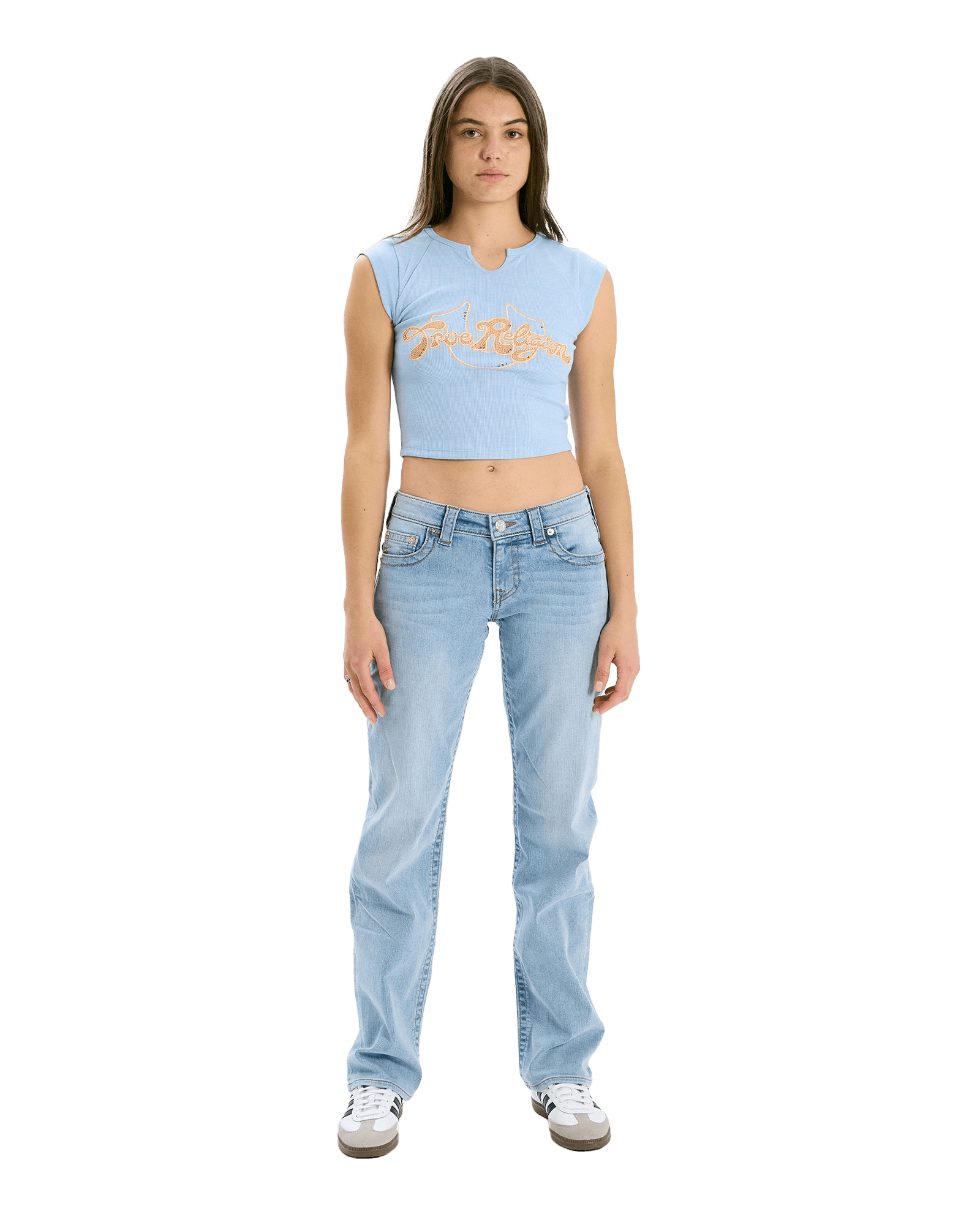 Sarah Low Rise Straight W Light Wash