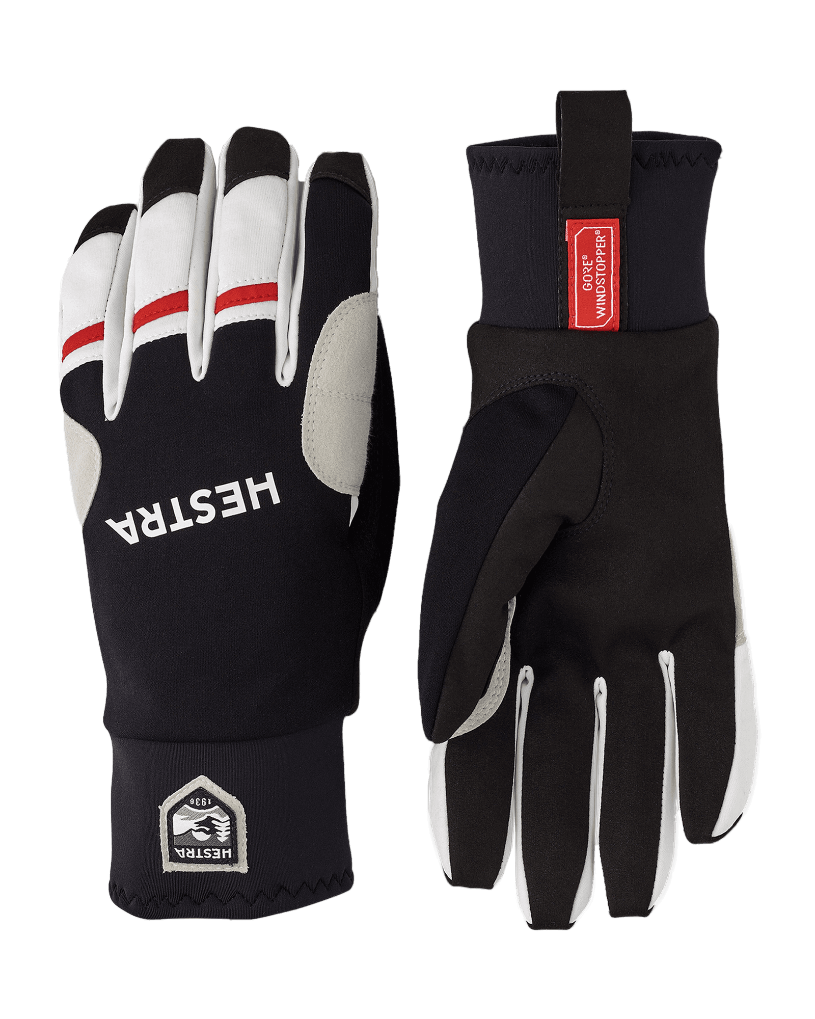 Windstopper Race Tracker - 5 Finger Black