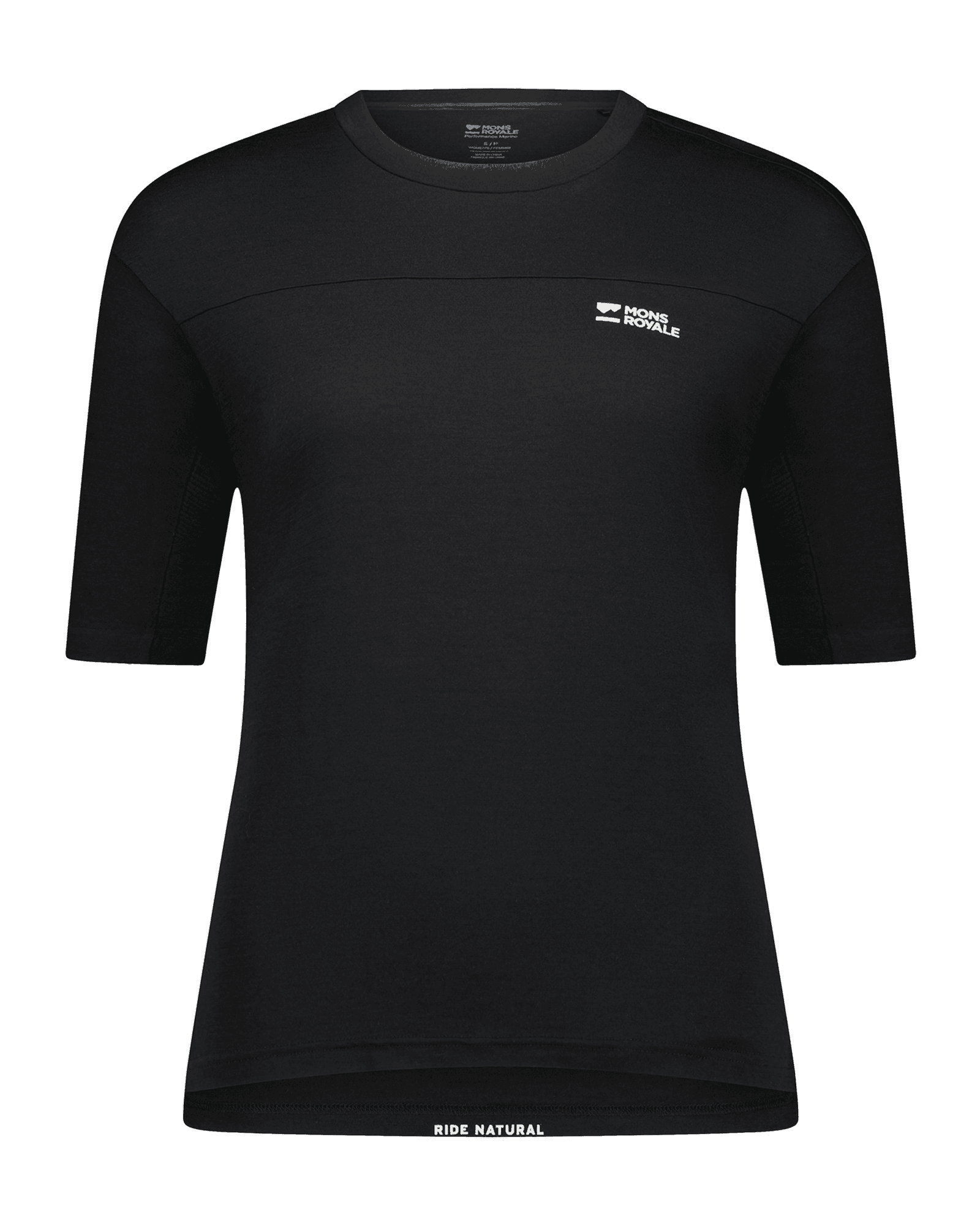 Diversion Merino Bike Jersey S/S W Black