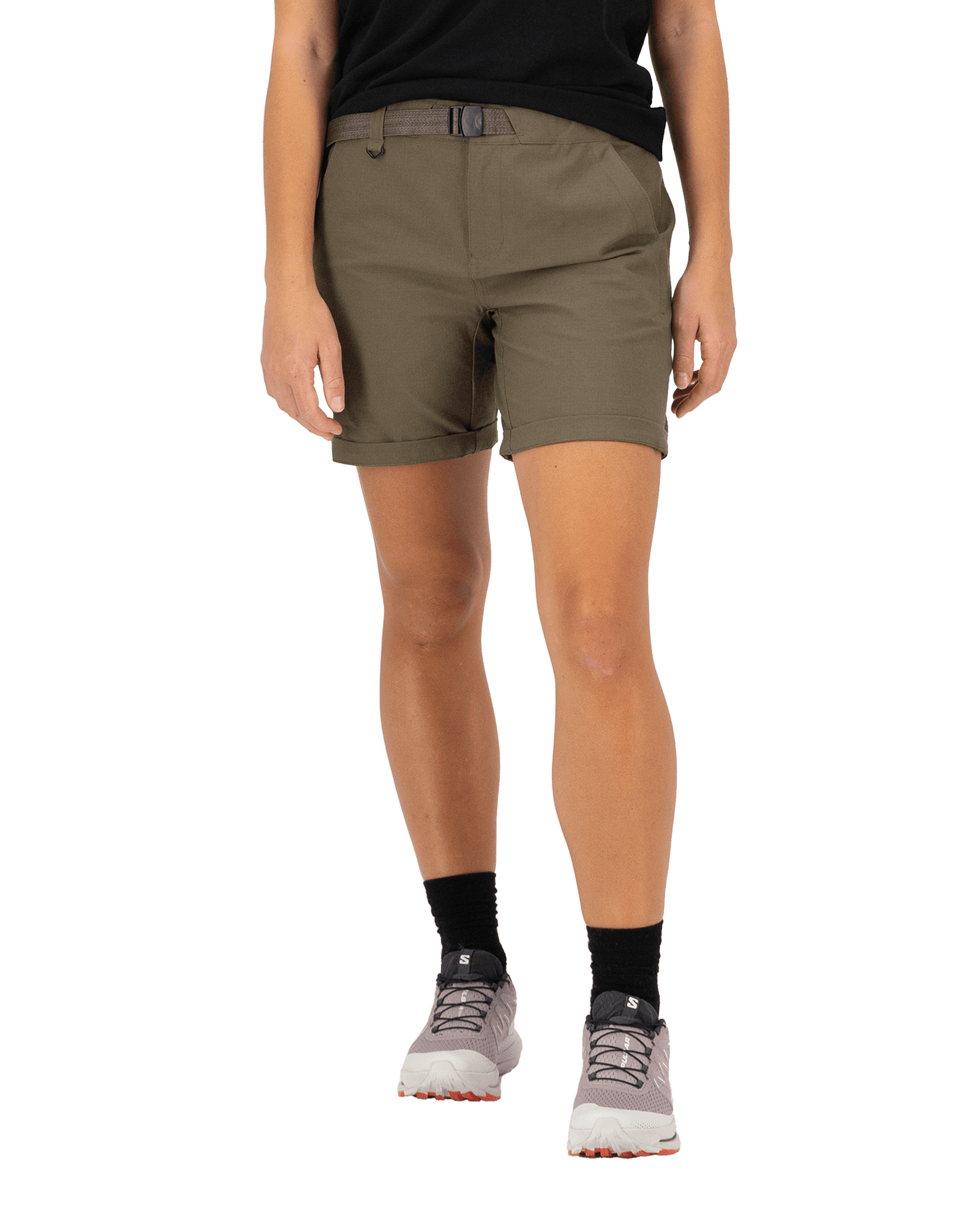 Escapade Shorts W Dark Olive
